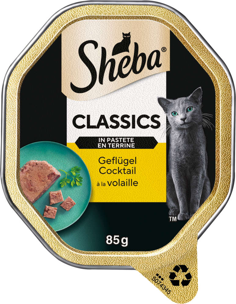 Sheba Katzen-Nassfutter Classics in Pastete Geflügel Cocktail