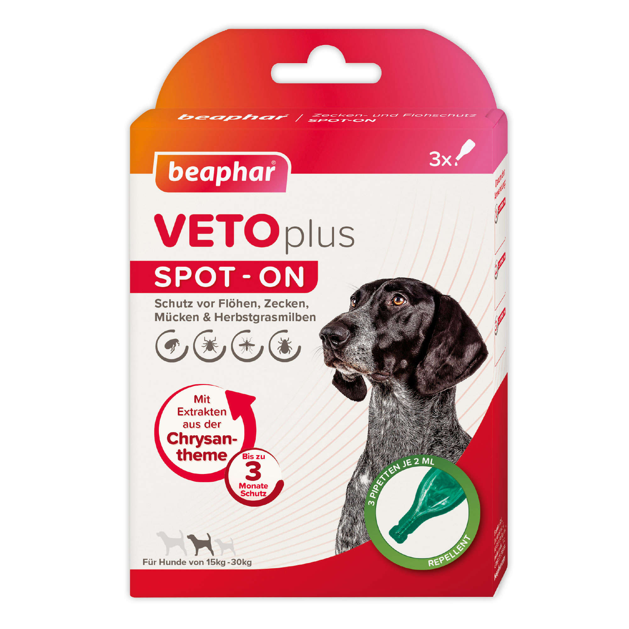 beaphar VETOplus SPOT-ON für mittelgroße Hunde (15-30 kg)