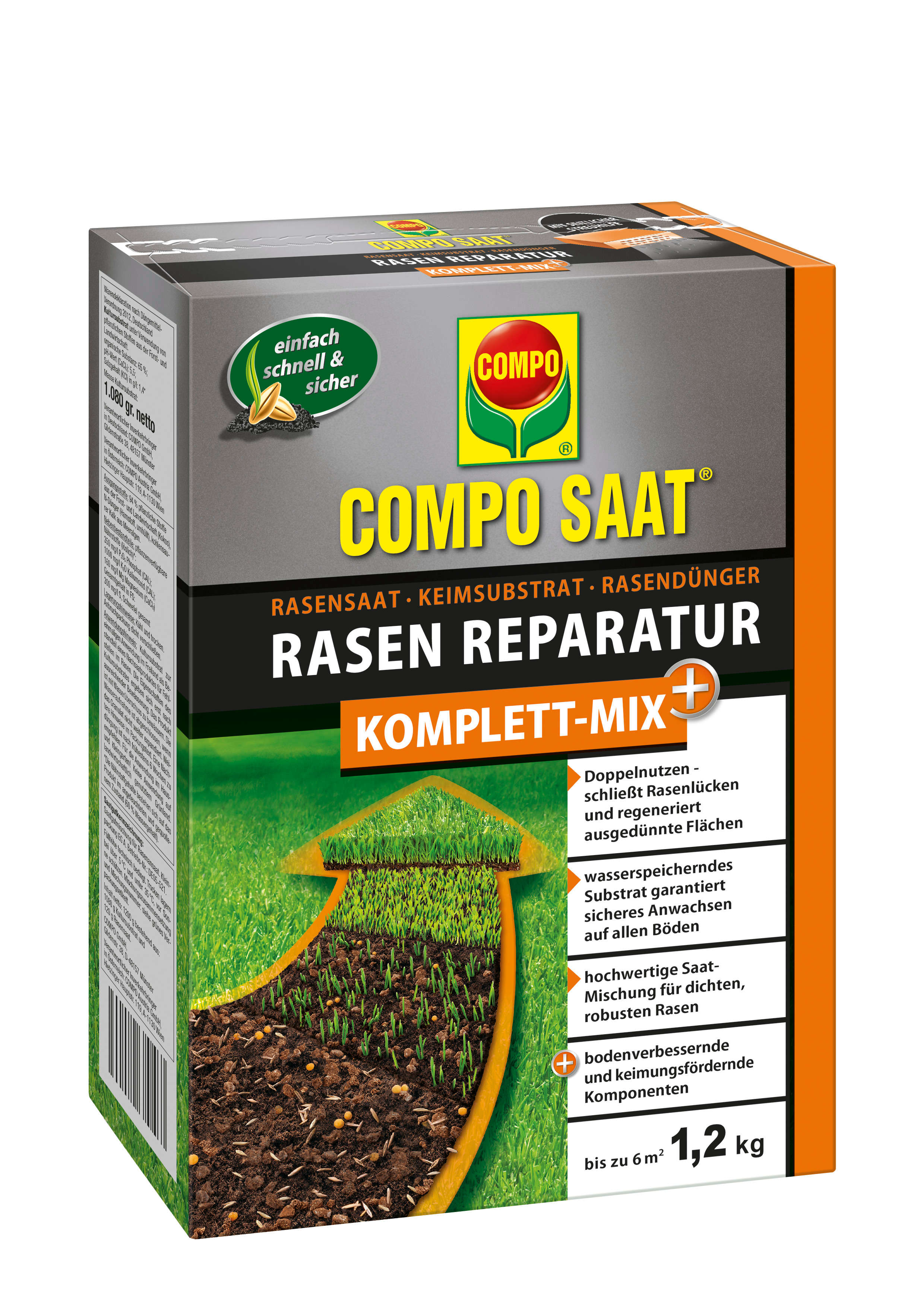 COMPO SAAT Rasen Reparatur Komplett-Mix