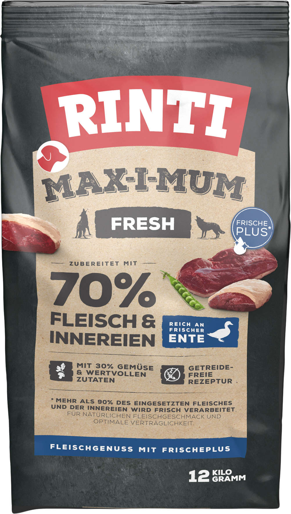 RINTI Hunde-Trockenfutter MAX-I-MUM Ente