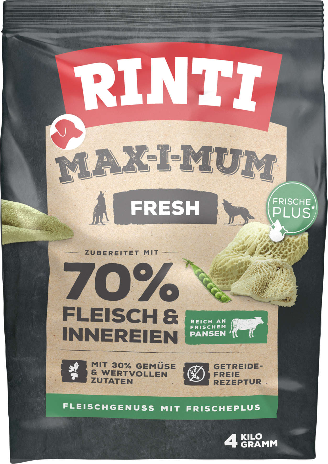 RINTI Hunde-Trockenfutter MAX-I-MUM Pansen