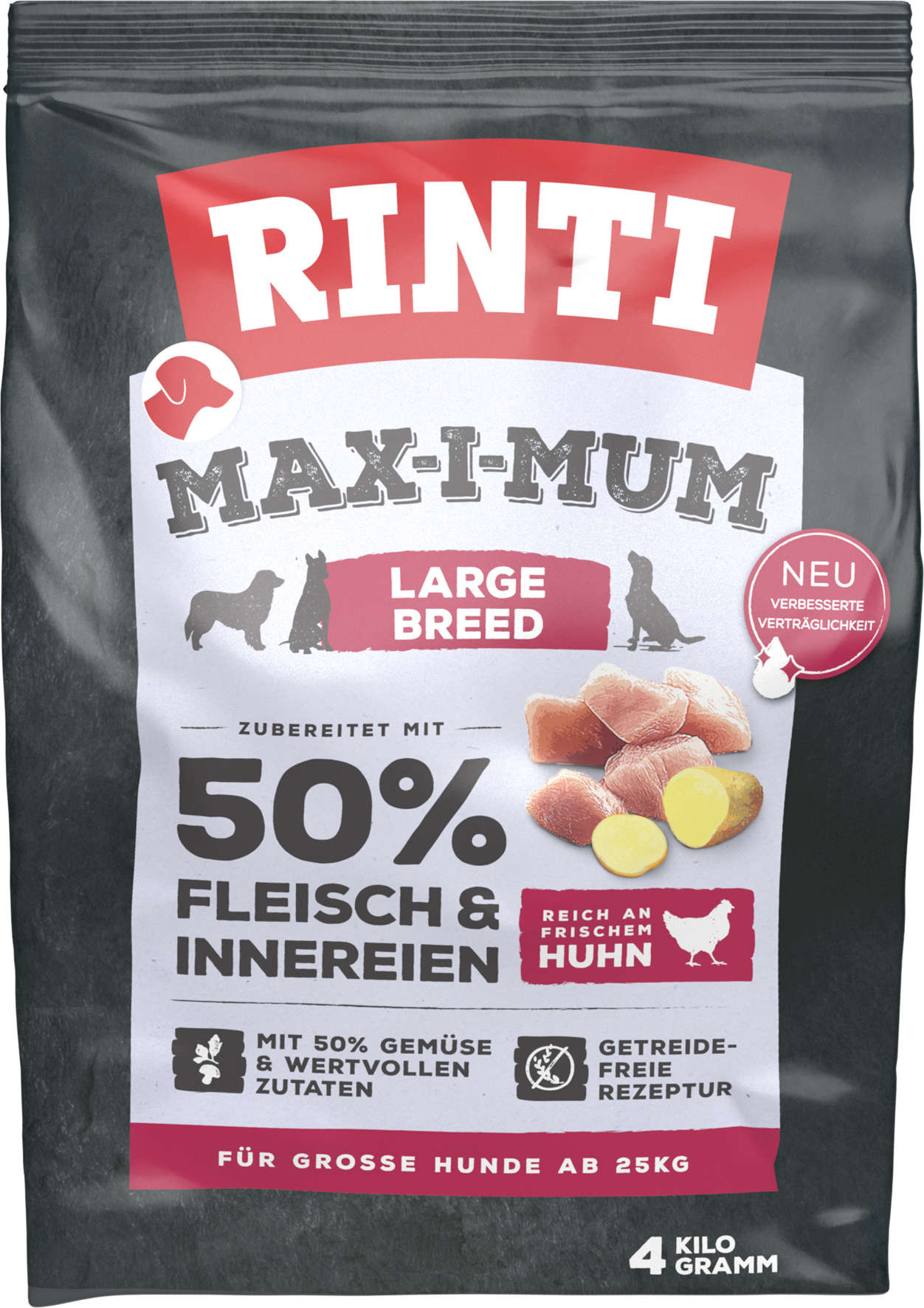 RINTI Hunde-Trockenfutter MAX-I-MUM Large Breed Huhn