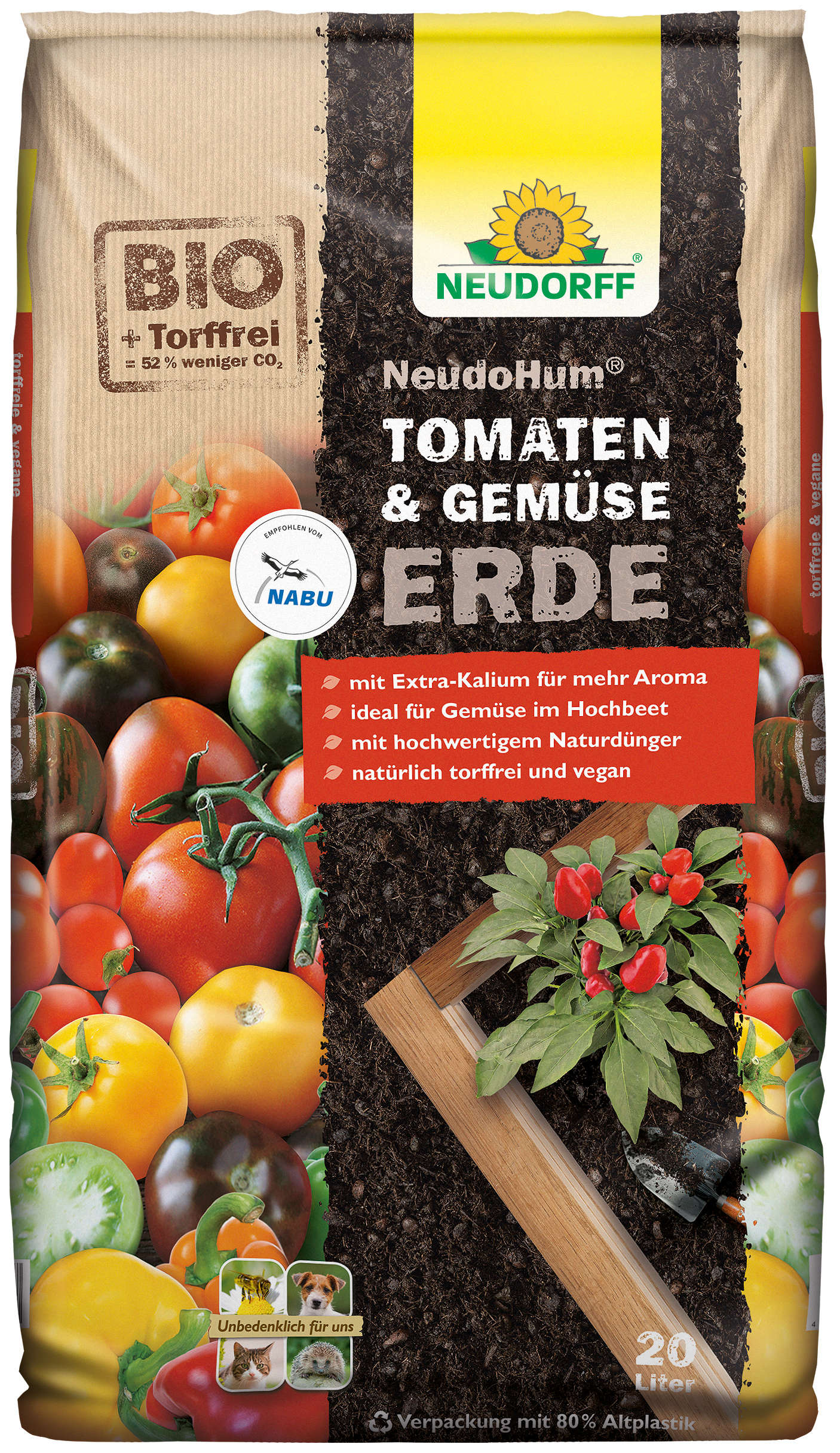 NEUDORFF NeudoHum Tomaten-Gemüseerde torffrei
