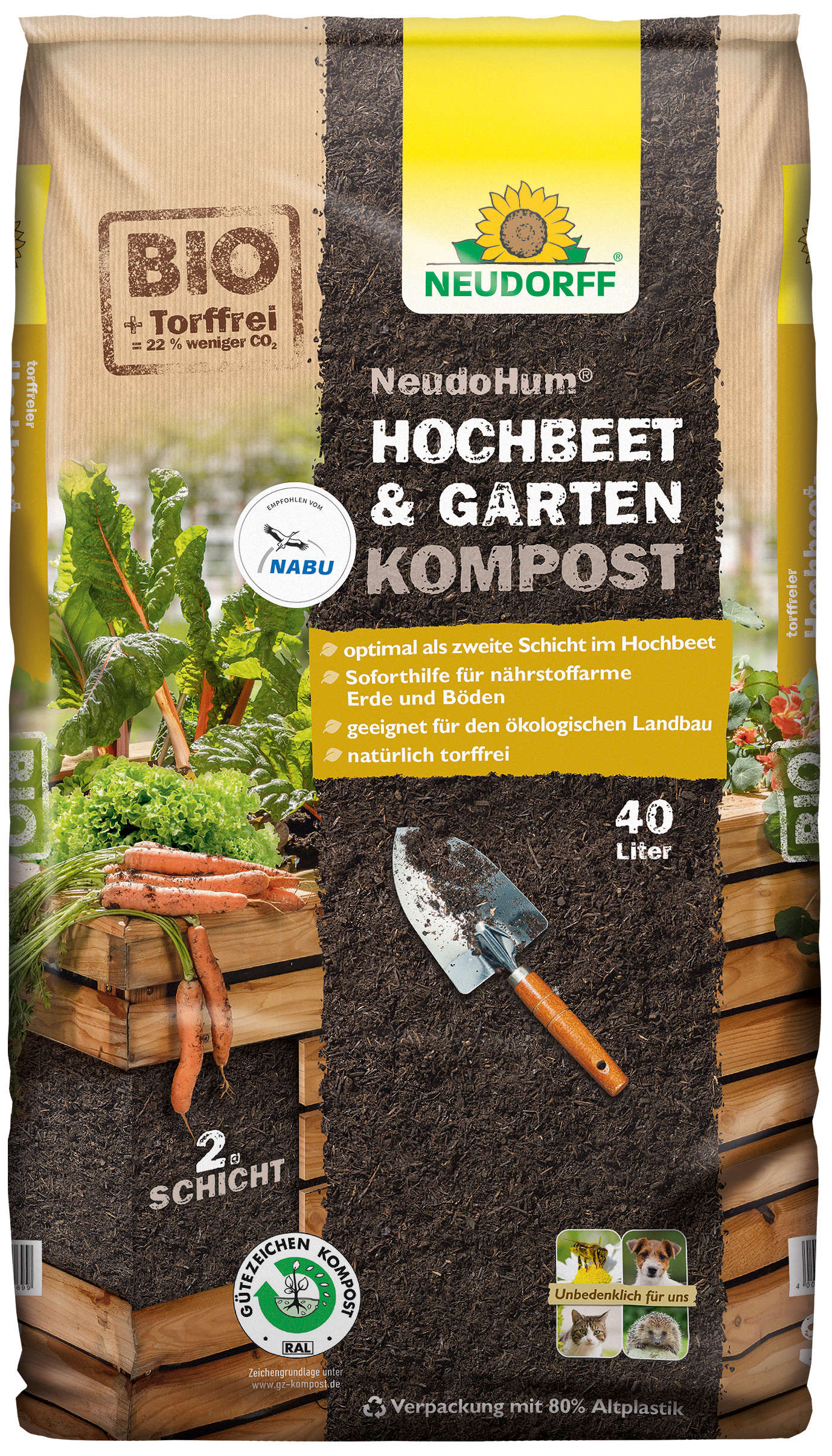 NEUDORFF NeudoHum Hochbeet- und Gartenkompost torffrei