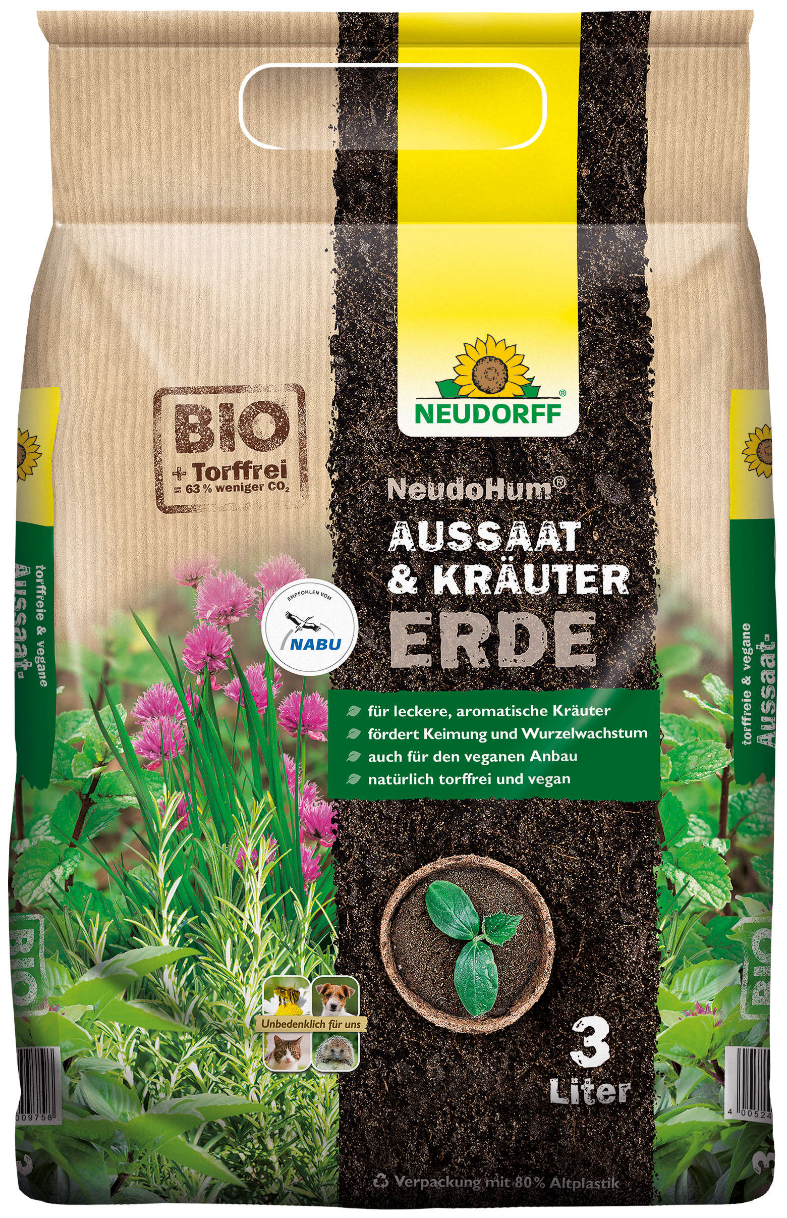 NEUDORFF NeudoHum Aussaat- und Kräutererde torffrei