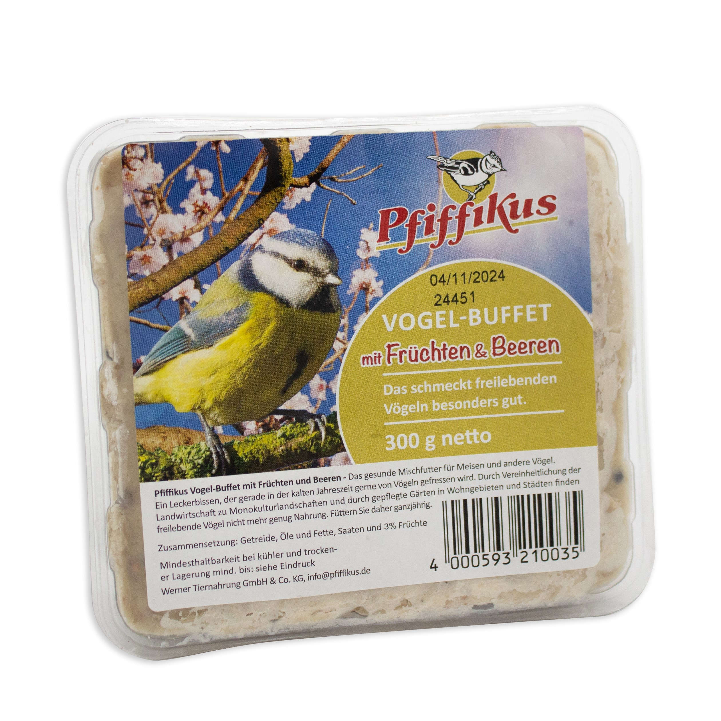 Pfiffikus Wildvogelfutter Früchte-/Beeren-Buffet