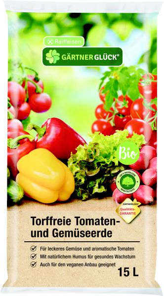 GÄRTNERGLÜCK Torffreie BIO Tomaten- und Gemüseerde
