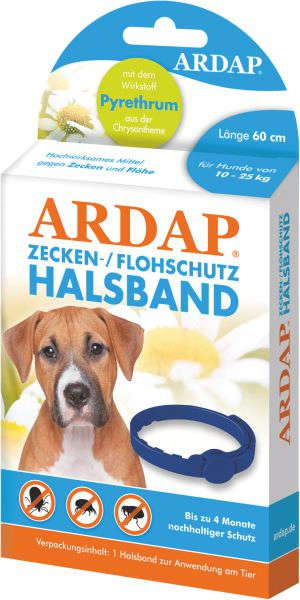ARDAP Zecken- und Flohschutzhalsband Hund