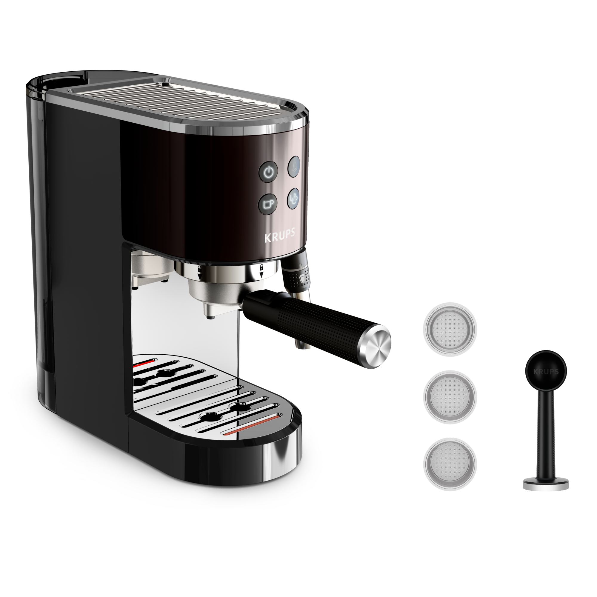 KRUPS Espresso-Siebträgermaschine Virtuoso+ XP444G