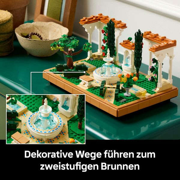 LEGO Icons Springbrunnen-Garten 10359