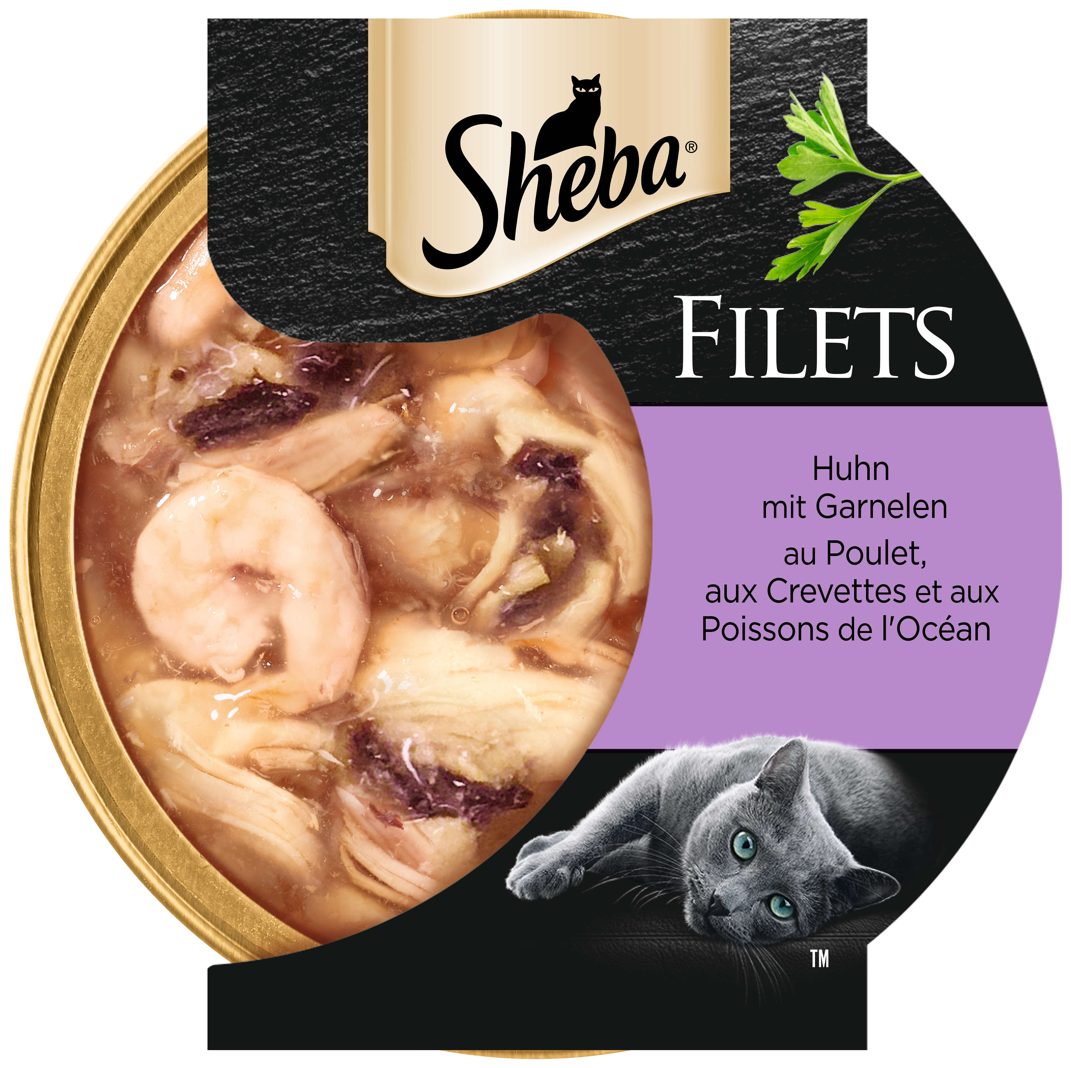 Sheba Katzen-Nassfutter Filets Huhn mit Garnelen