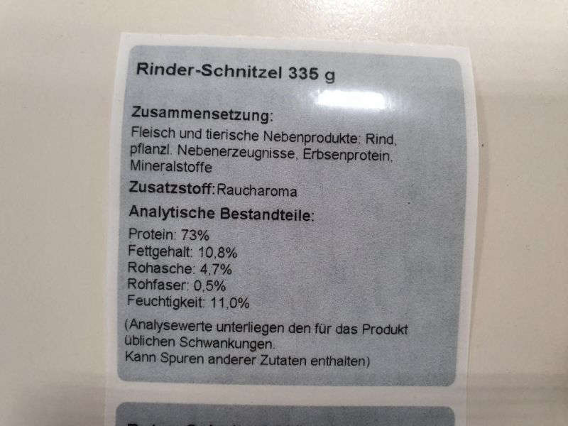 BUFFO Hundeleckerli Natur-Snacks Rinder-Schnitzel