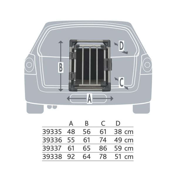 TRIXIE Transportbox Aluminium