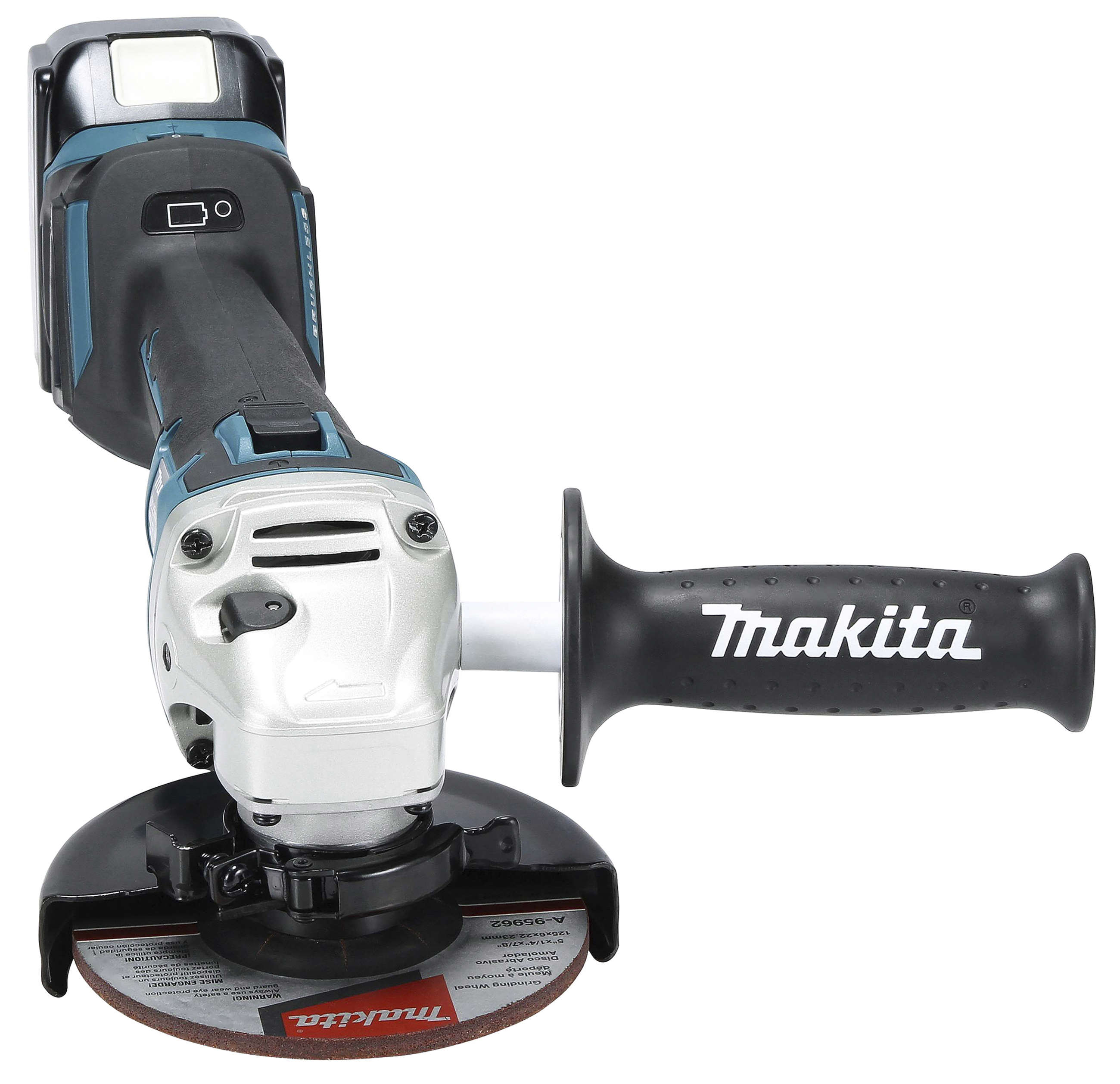 makita Winkelschleifer DGA511RTJ 18V / 5,0Ah, mit 2 Akkus, Ladegerät und Koffer