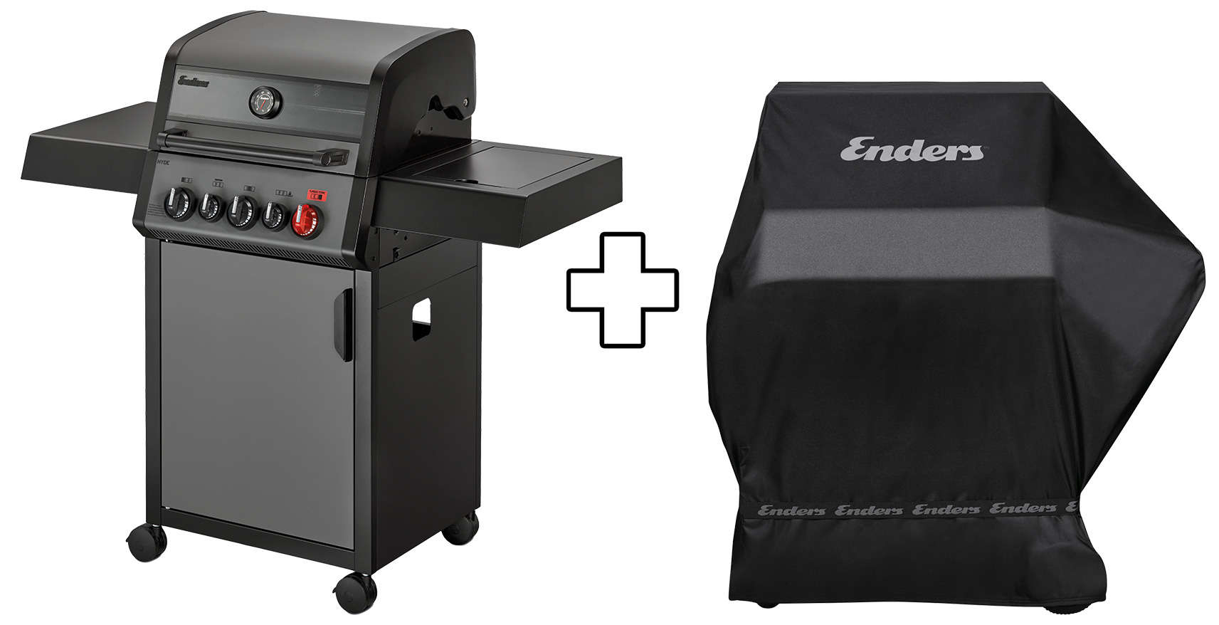 Enders Gasgrill Hyde 3 SIKR Turbo inkl. Wetterschutzhülle