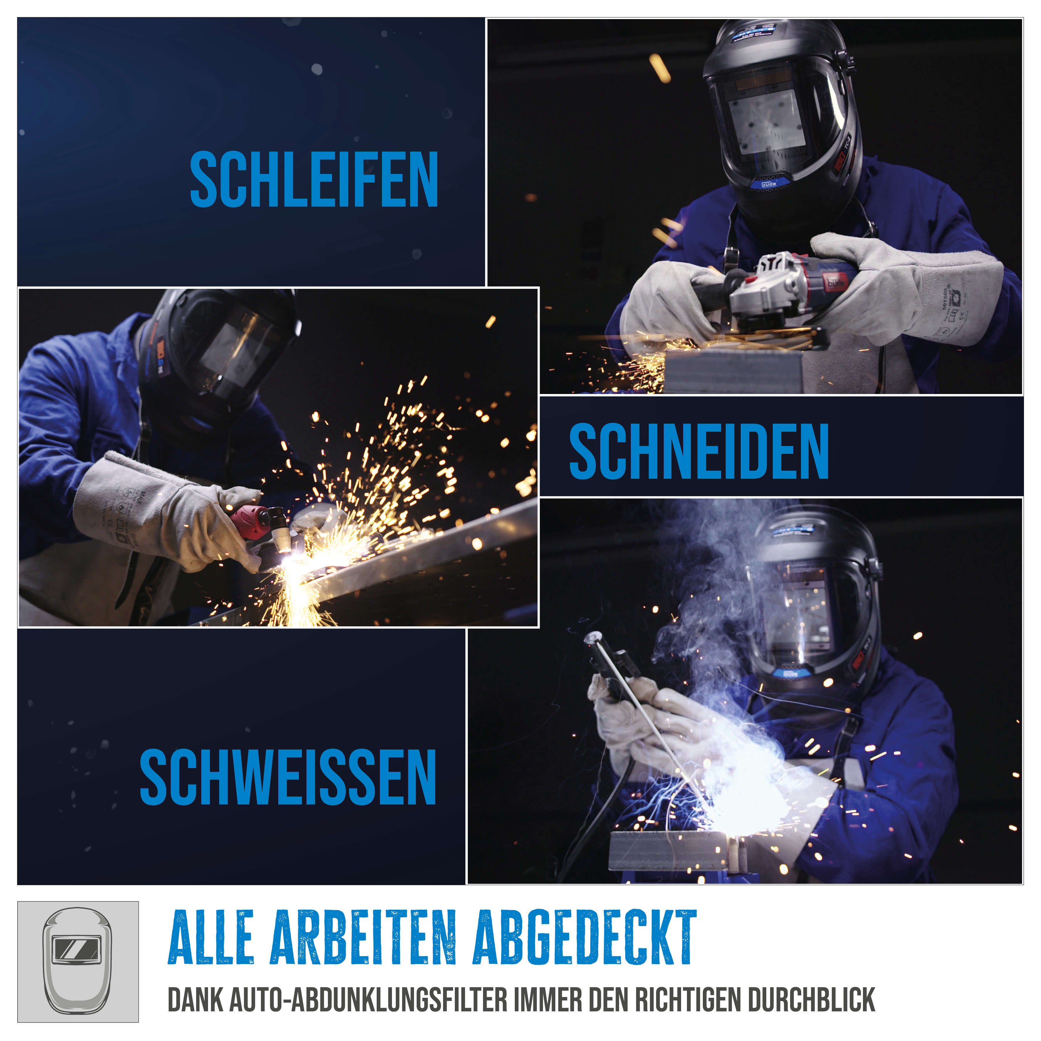 Güde Automatischer Schweißhelm GSH 180-TC-2