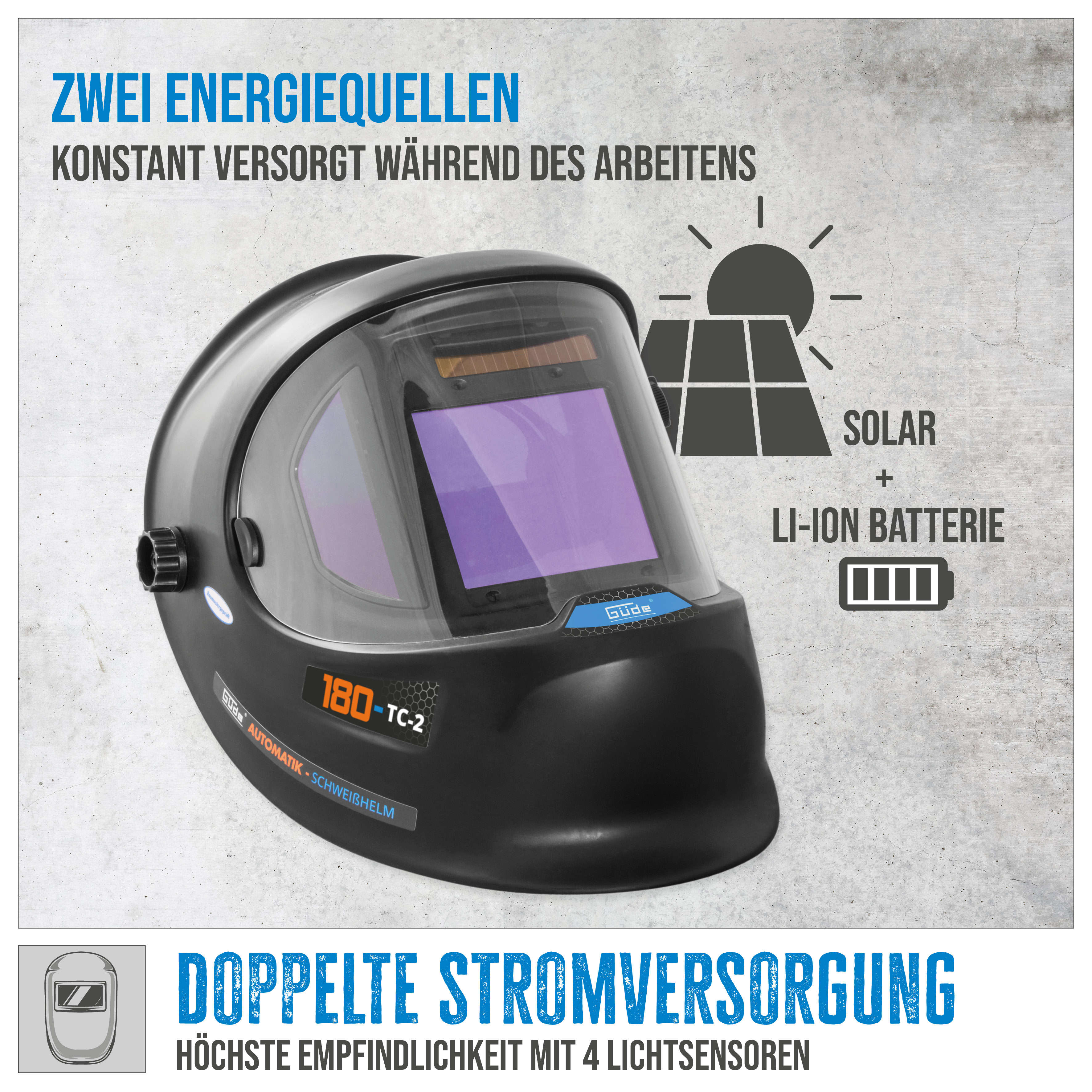 Güde Automatischer Schweißhelm GSH 180-TC-2