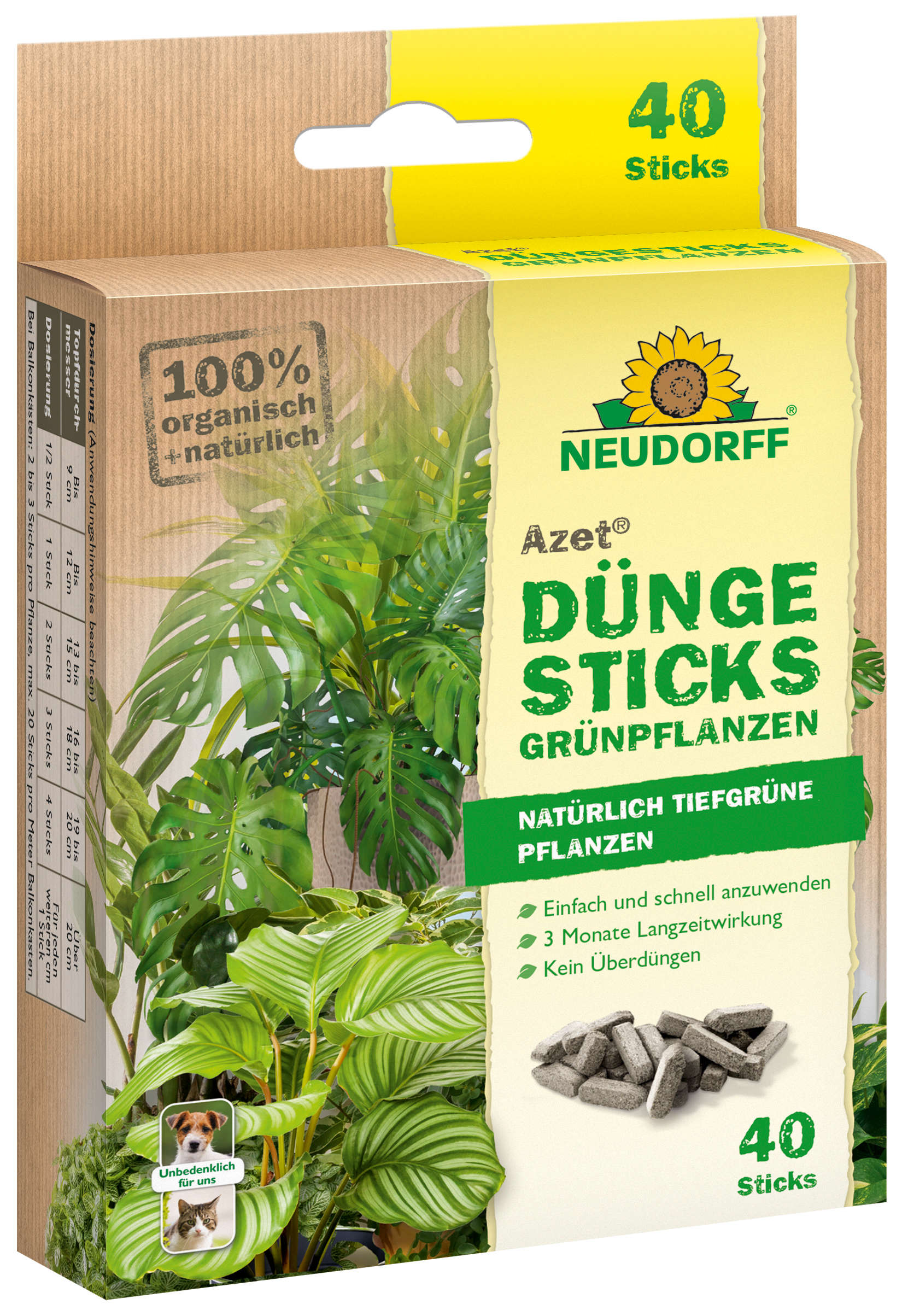 NEUDORFF Azet DüngeSticks für Grünpflanzen