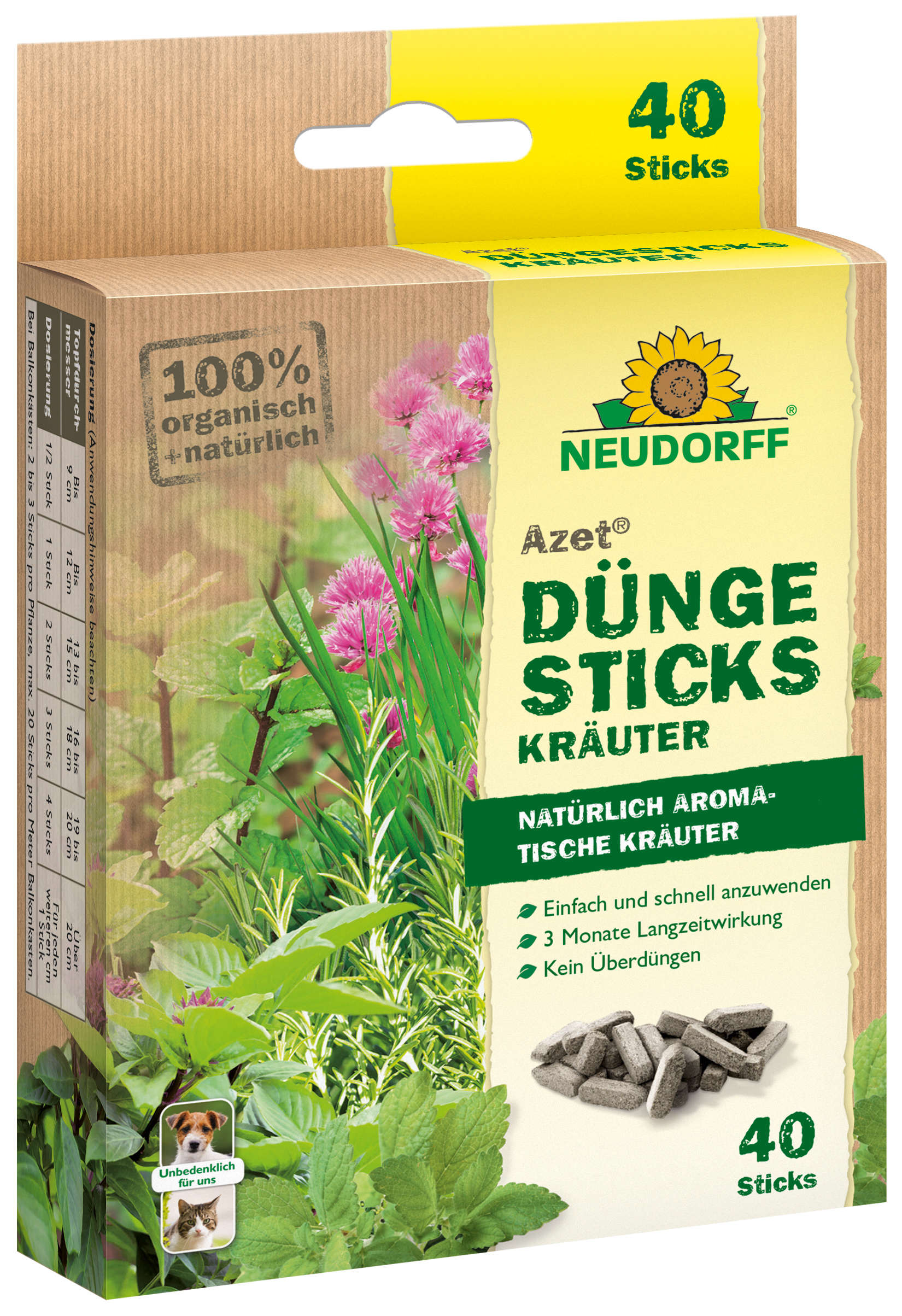 NEUDORFF Azet DüngeSticks für Kräuter