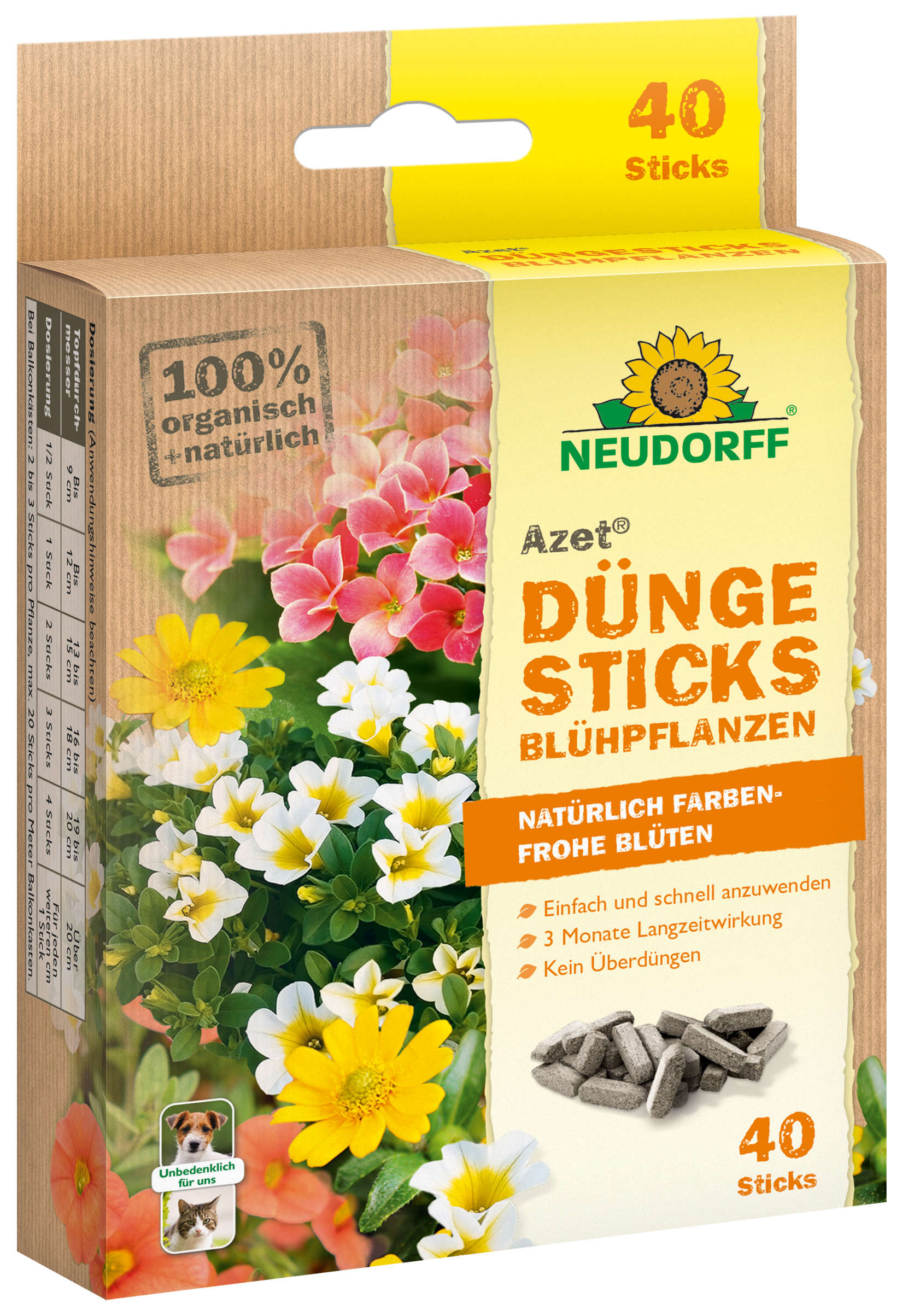 NEUDORFF Azet DüngeSticks für Blühpflanzen
