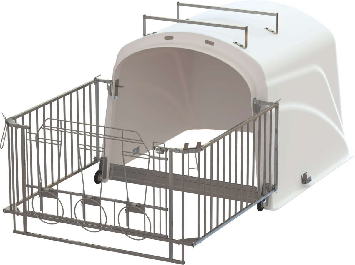 KERBL CalfHouse Premium DUO mit Umzäunung