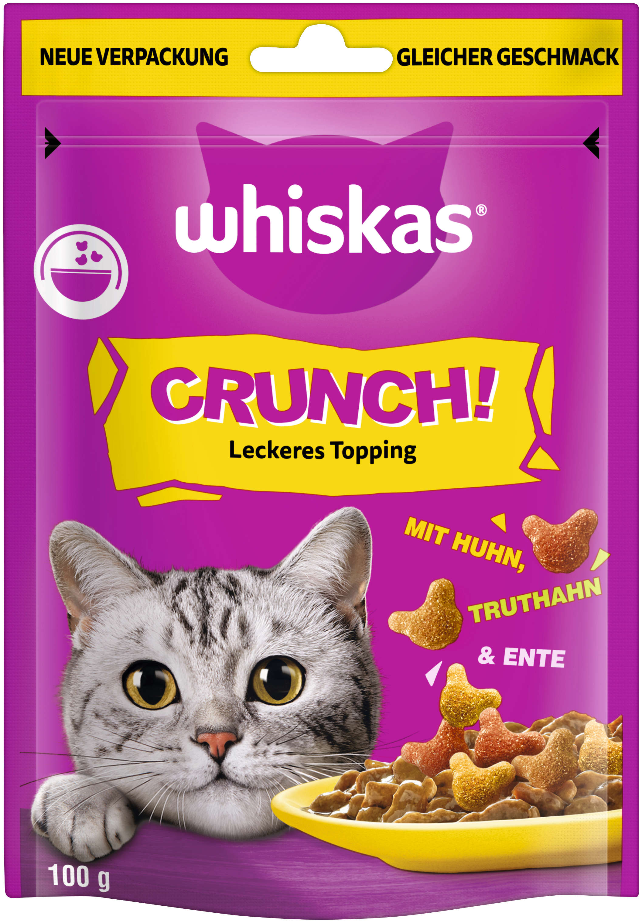 whiskas CRUNCH PB mit Huhn, Truthahn + Ente