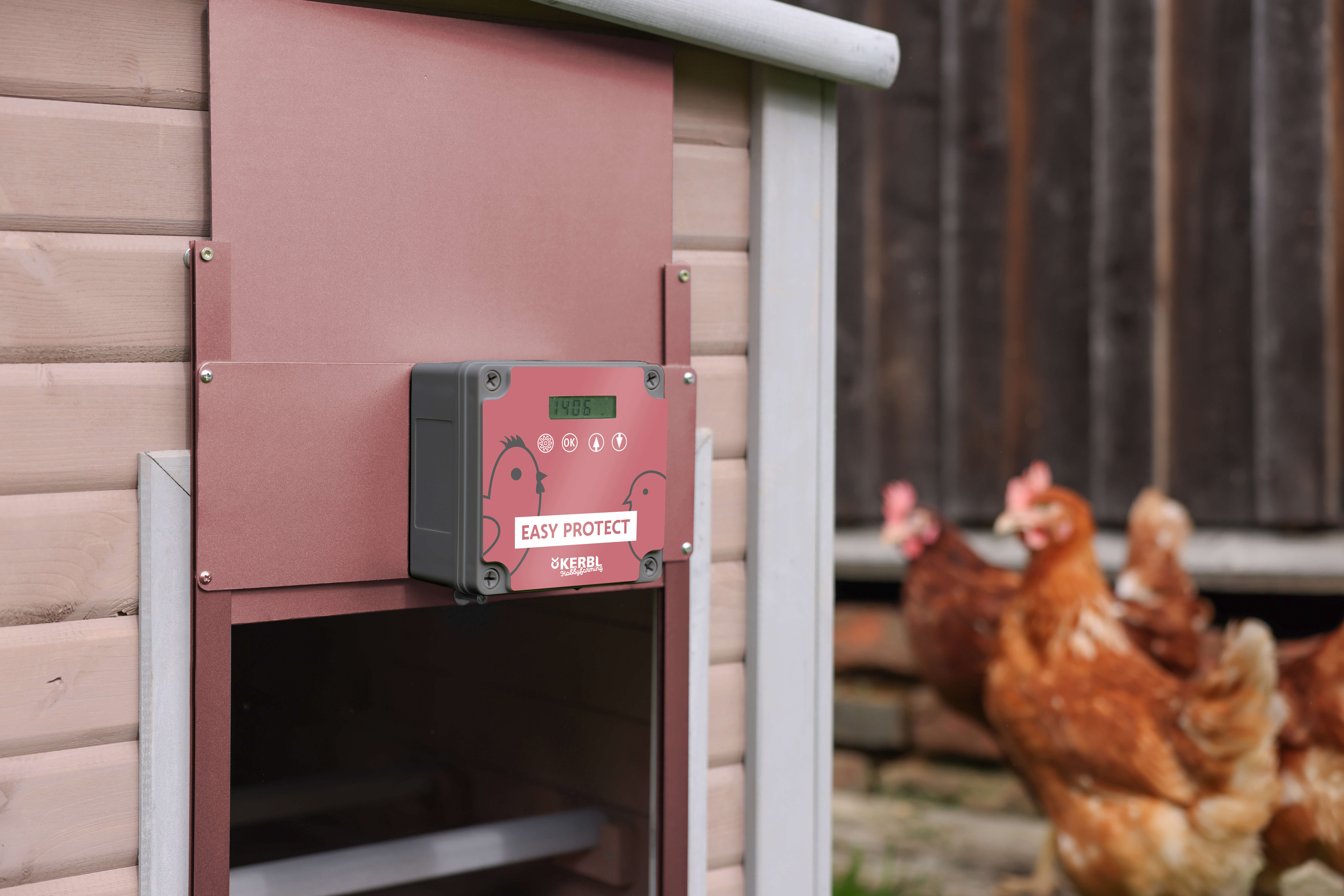 KERBL Automatische Hühnertür Komplettset EasyProtect
