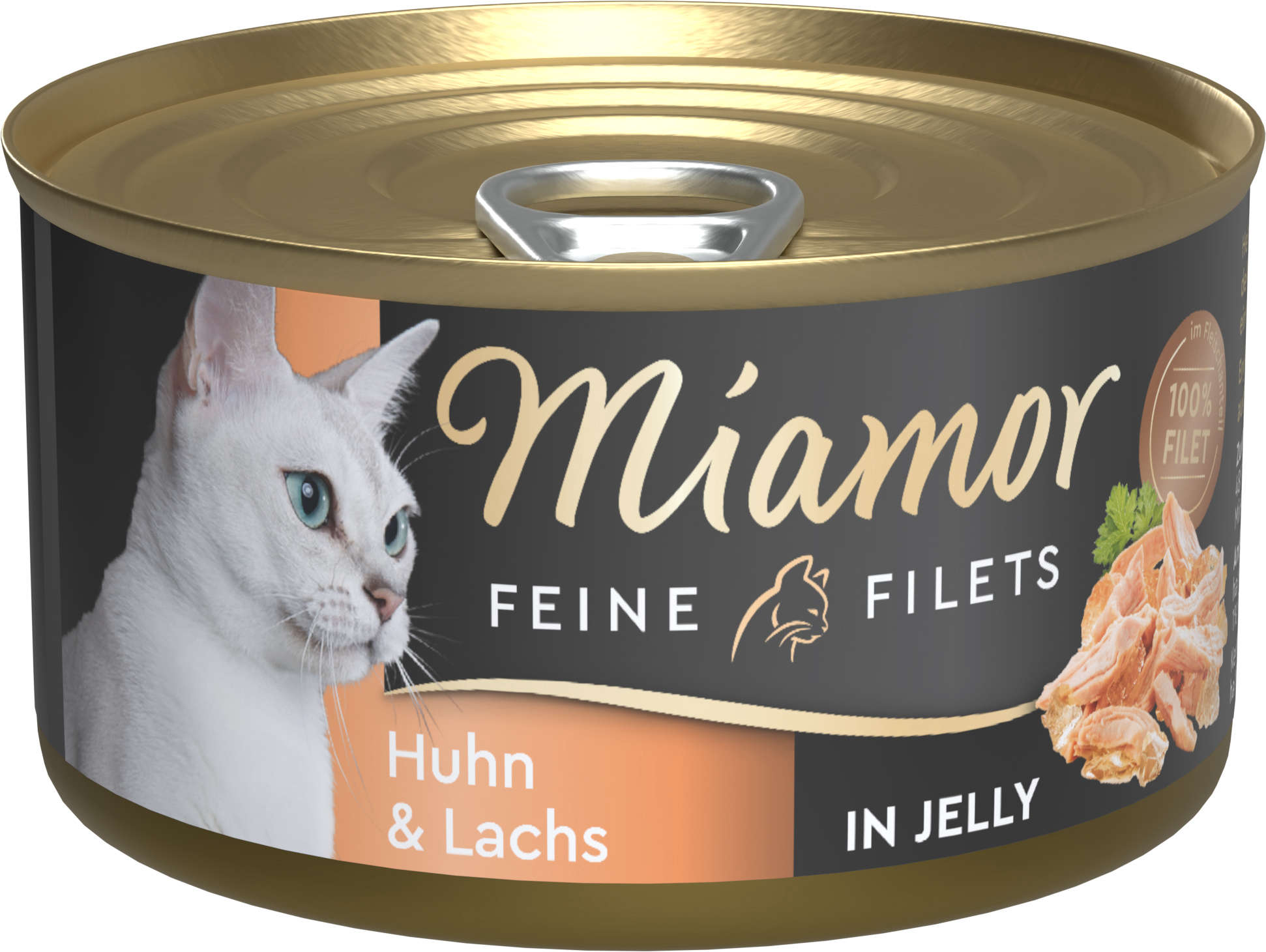Miamor Katzen-Nassfutter Feine Filets Huhn+Lachs in Jelly