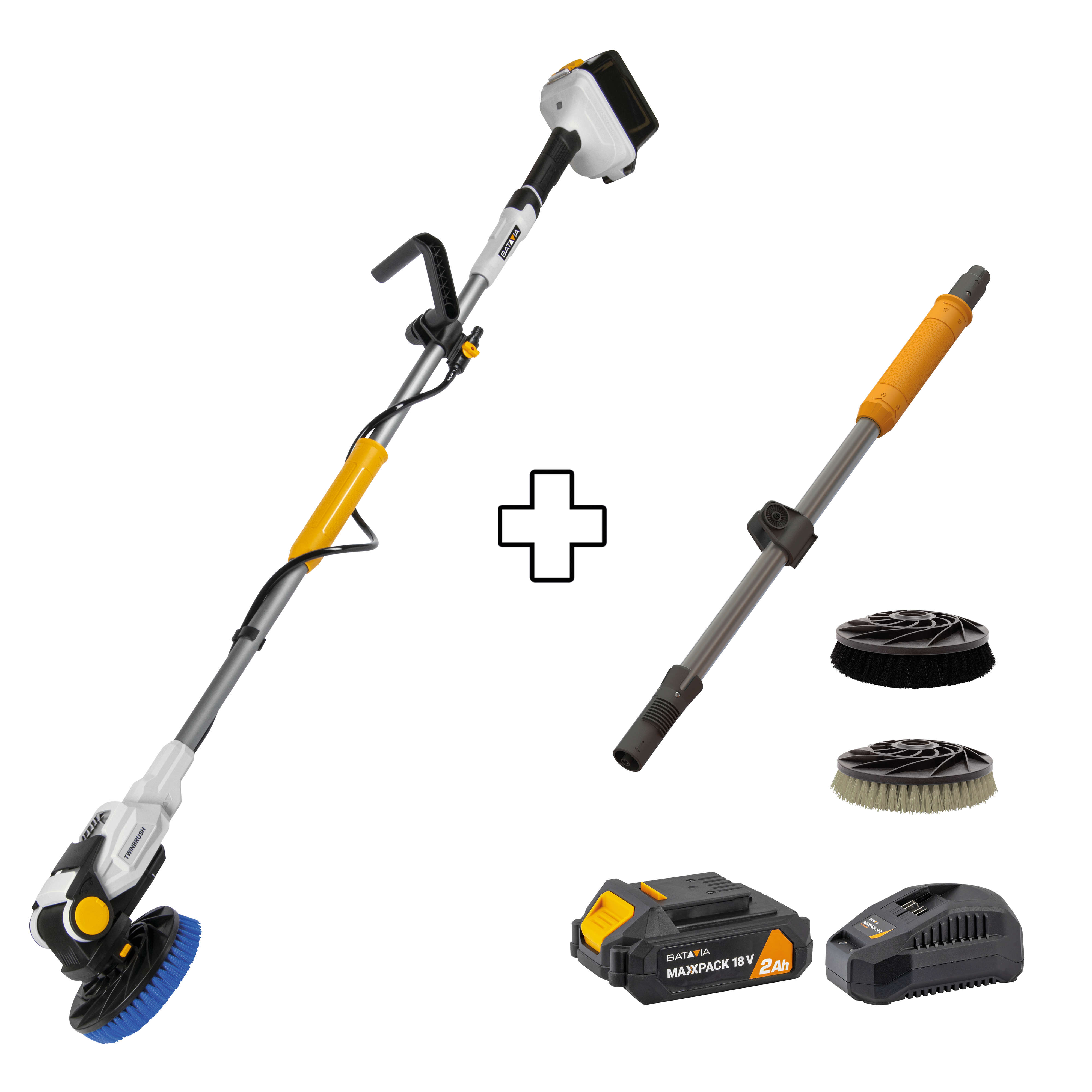 BATAVIA Twin® Brush Akku-Reinigungsbürste