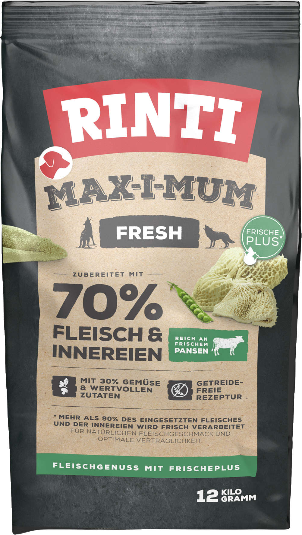 RINTI Hunde-Trockenfutter MAX-I-MUM Pansen