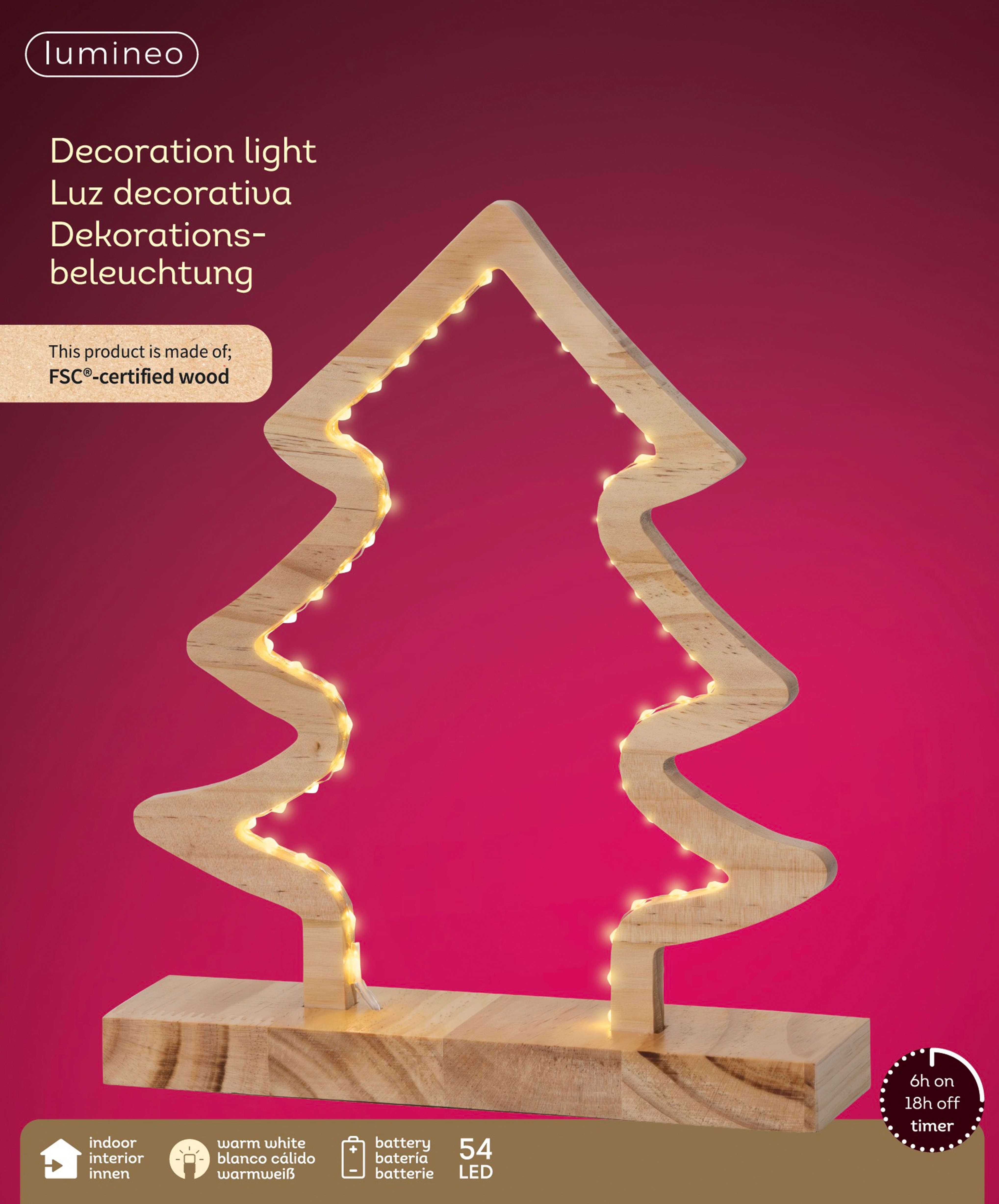 LUMINEO LED Baum Holz