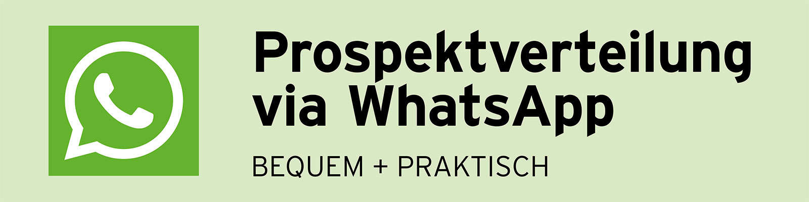 Prospektverteilung via WhatsApp