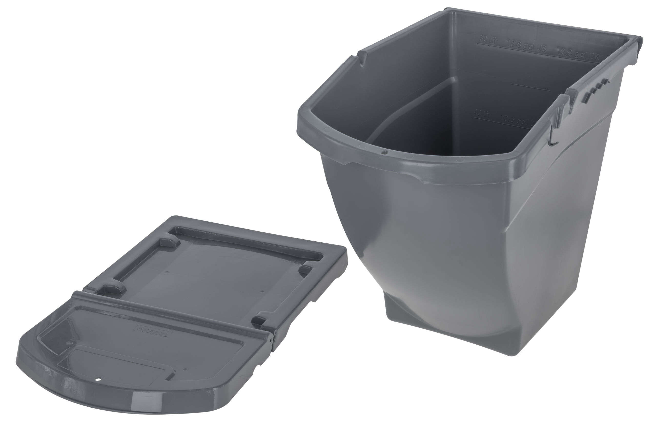 KERBL Stapelbare Futterbox mit Deckel