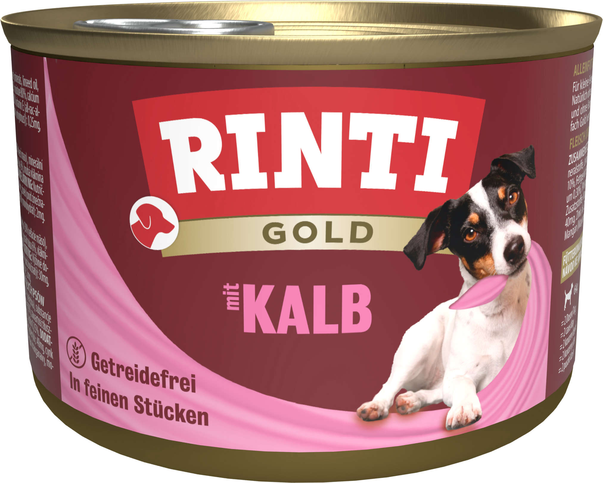 RINTI Hunde-Nassfutter Gold Kalbsstückchen