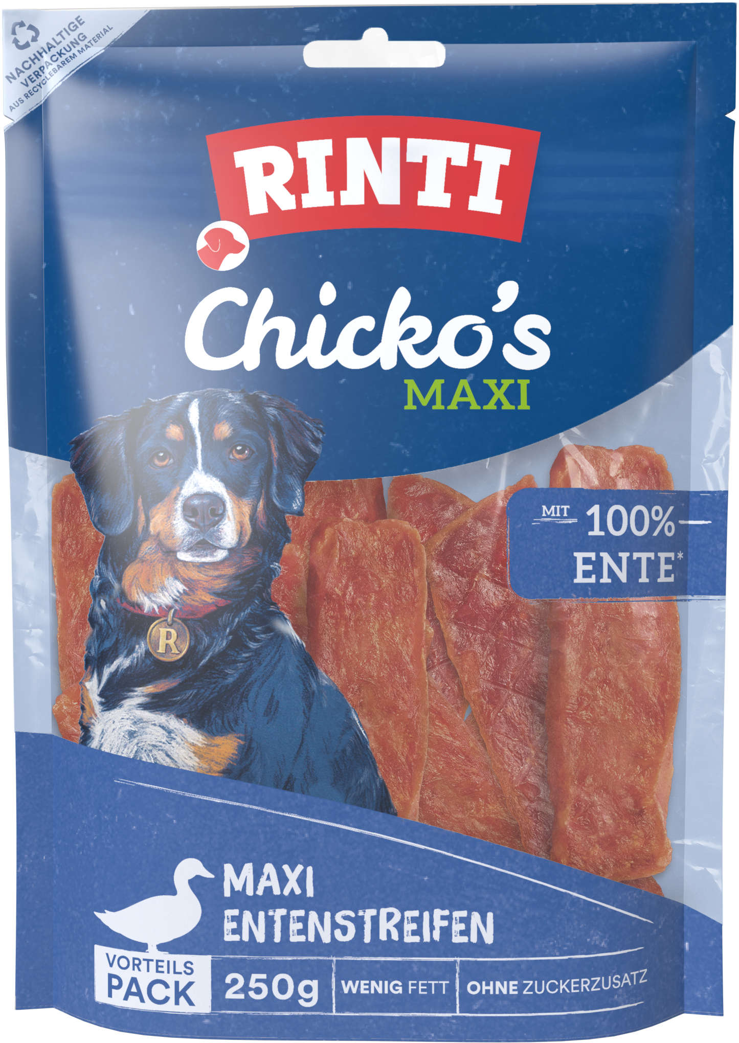 RINTI Hundeleckerlis Chicko Maxi Ente