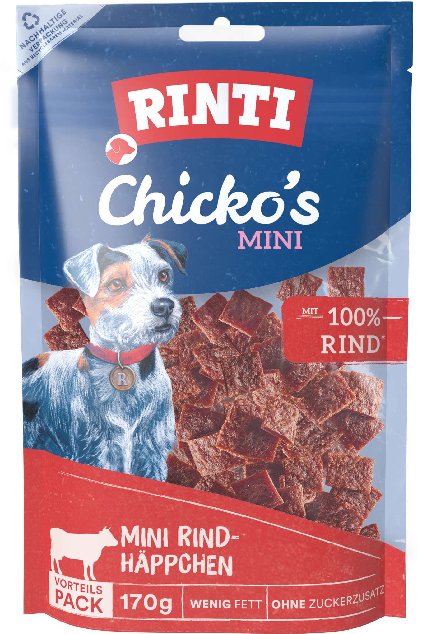 RINTI Hundeleckerlis Chickos Mini Rind