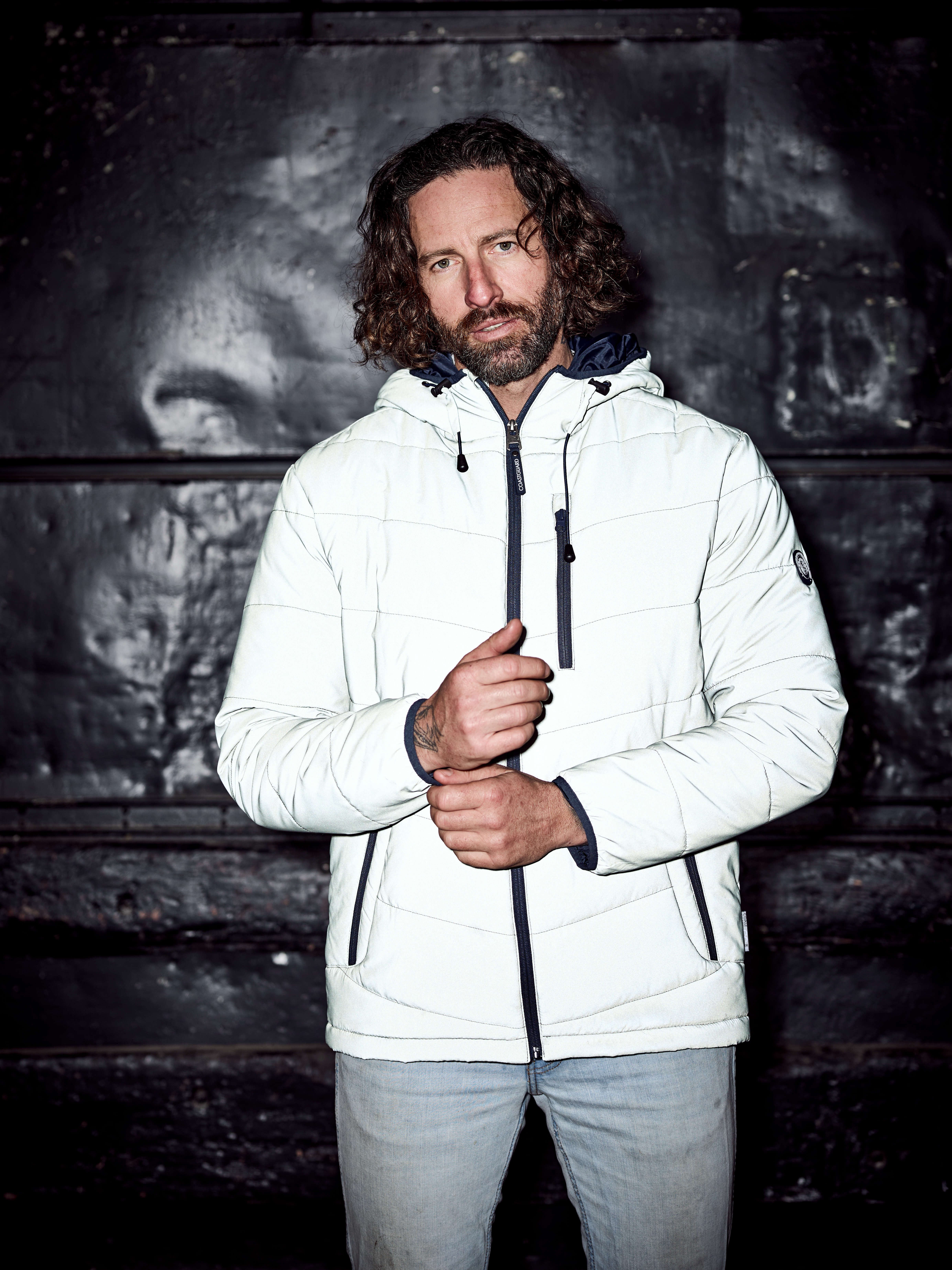Coastguard Reflektierende Herren Steppjacke