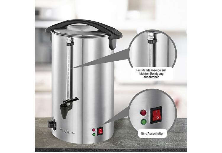 PROFI COOK Heißgetränkeautomat "PC-HGA 1196" 7 Liter 1500W