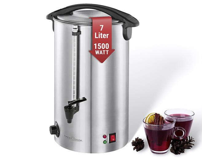 PROFI COOK Heißgetränkeautomat "PC-HGA 1196" 7 Liter 1500W