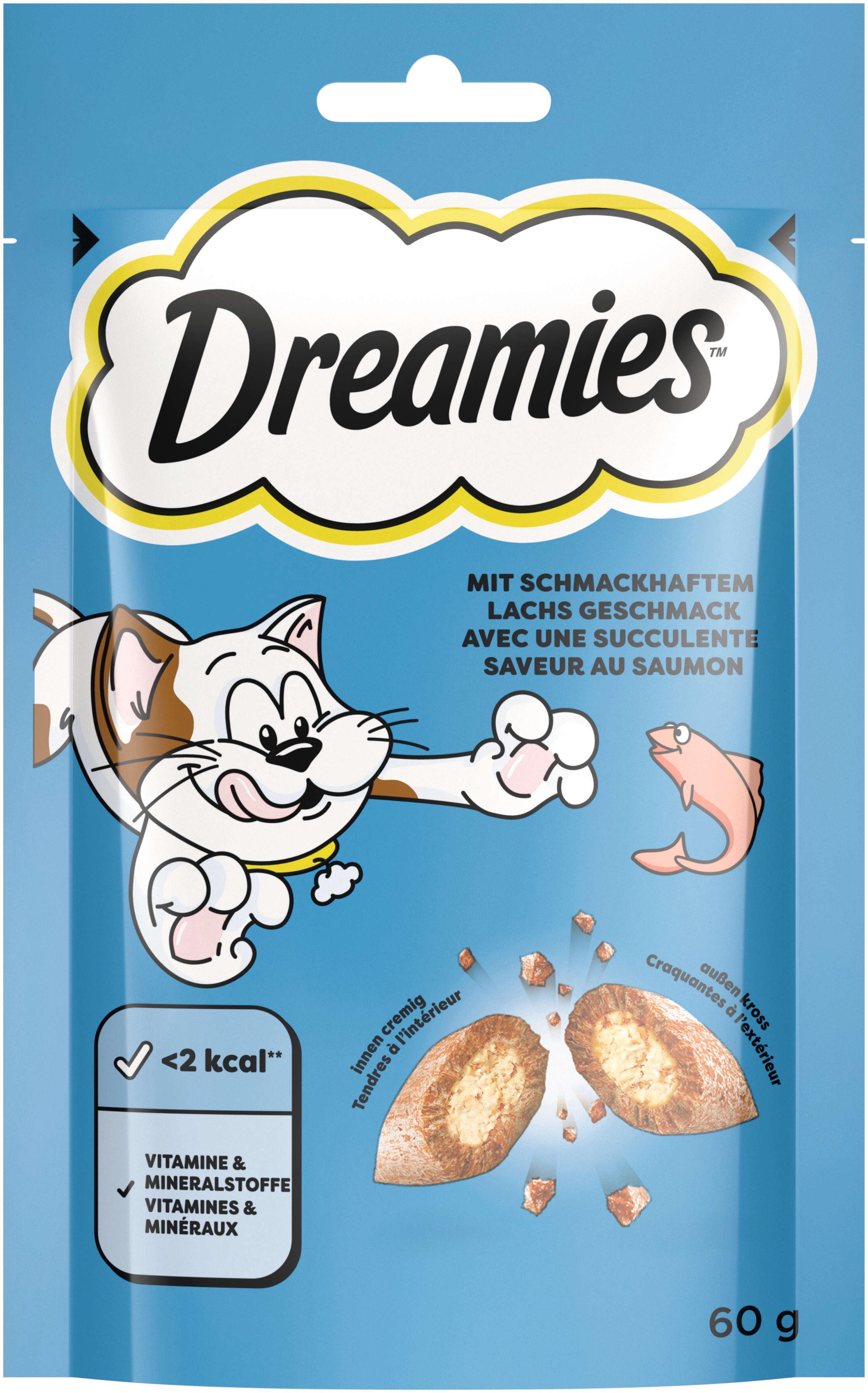 Dreamies Katzenleckerli mit Lachs