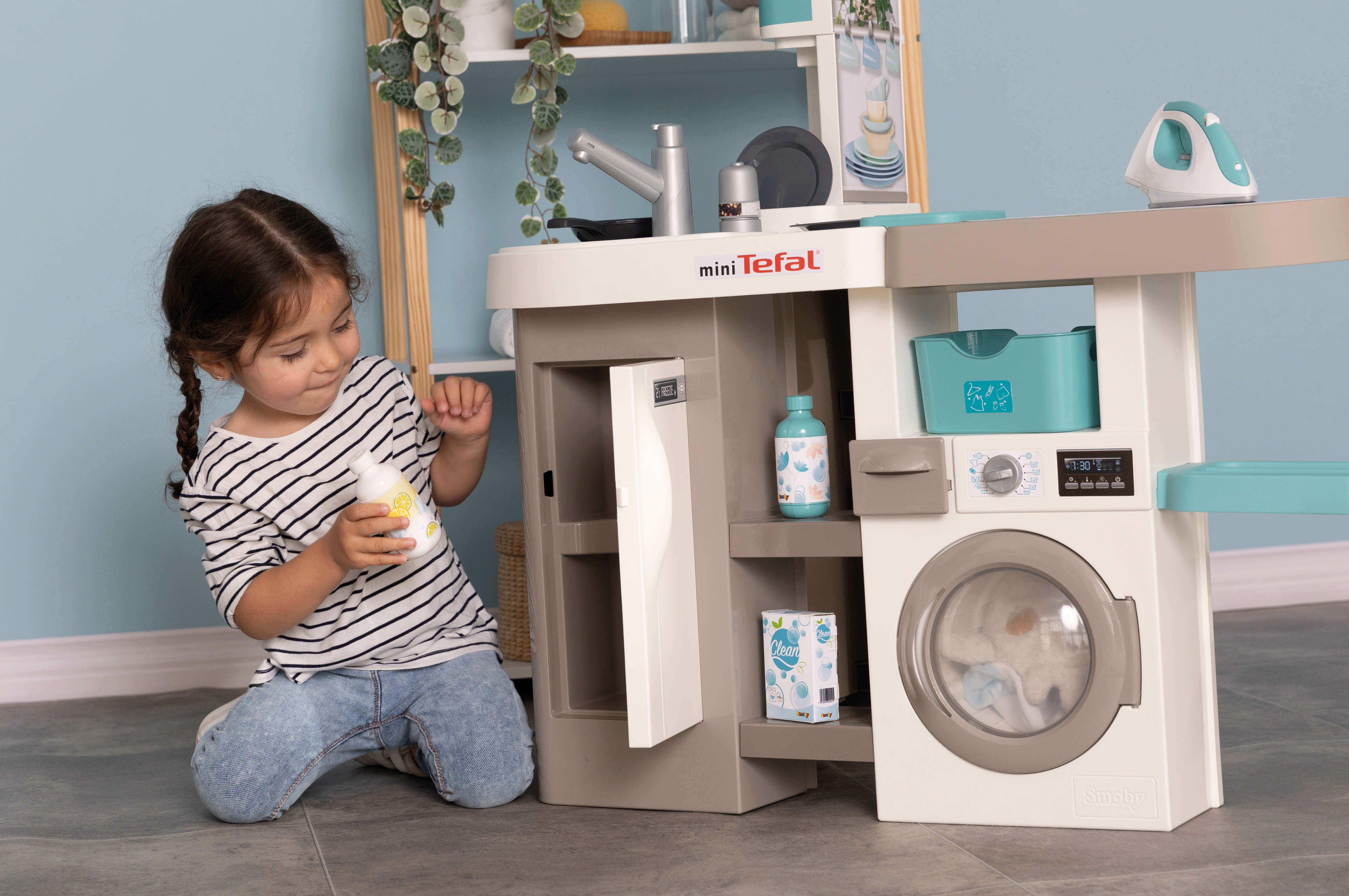 Smoby Tefal Studio Küche mit Waschsalon