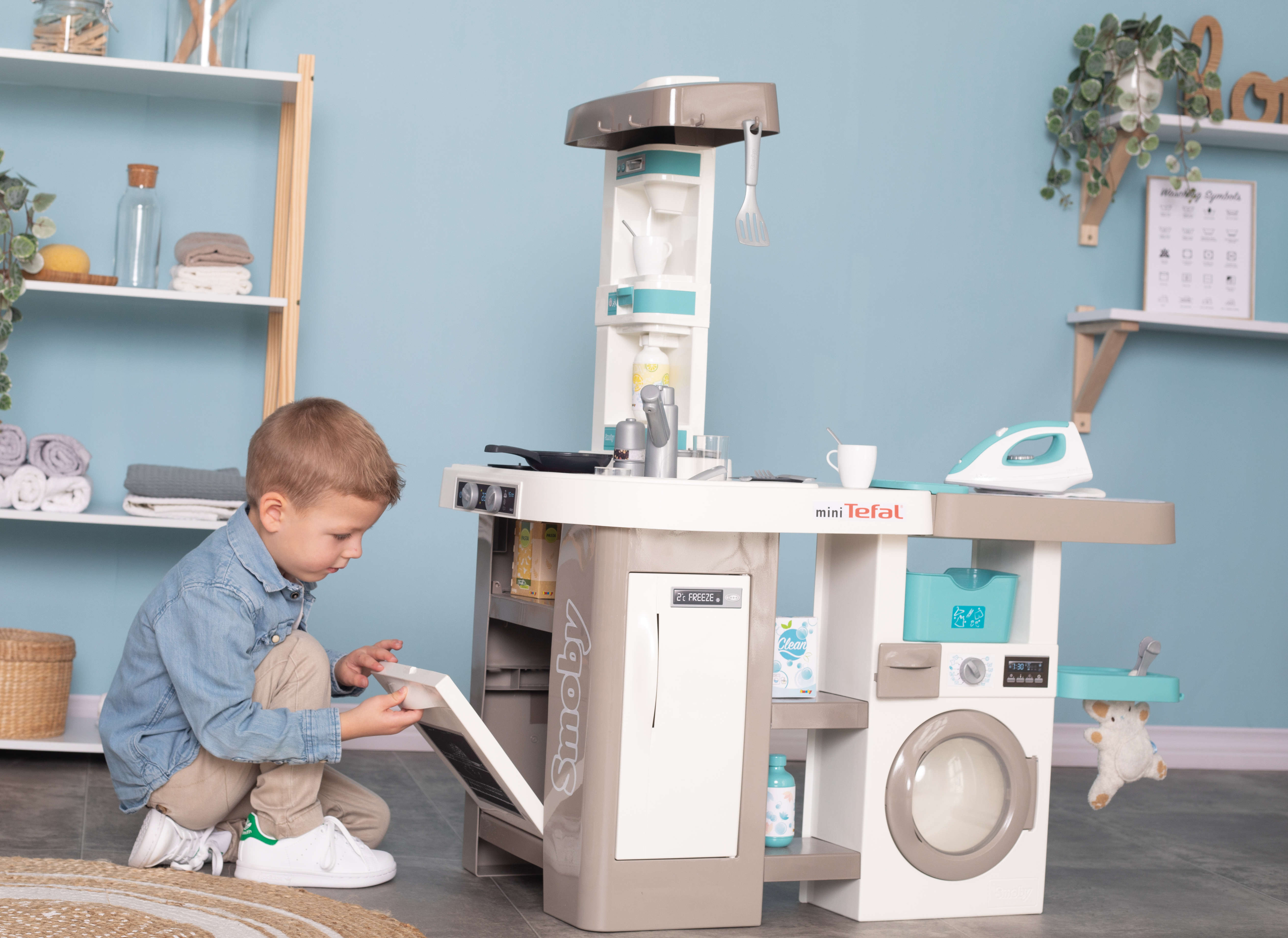 Smoby Tefal Studio Küche mit Waschsalon