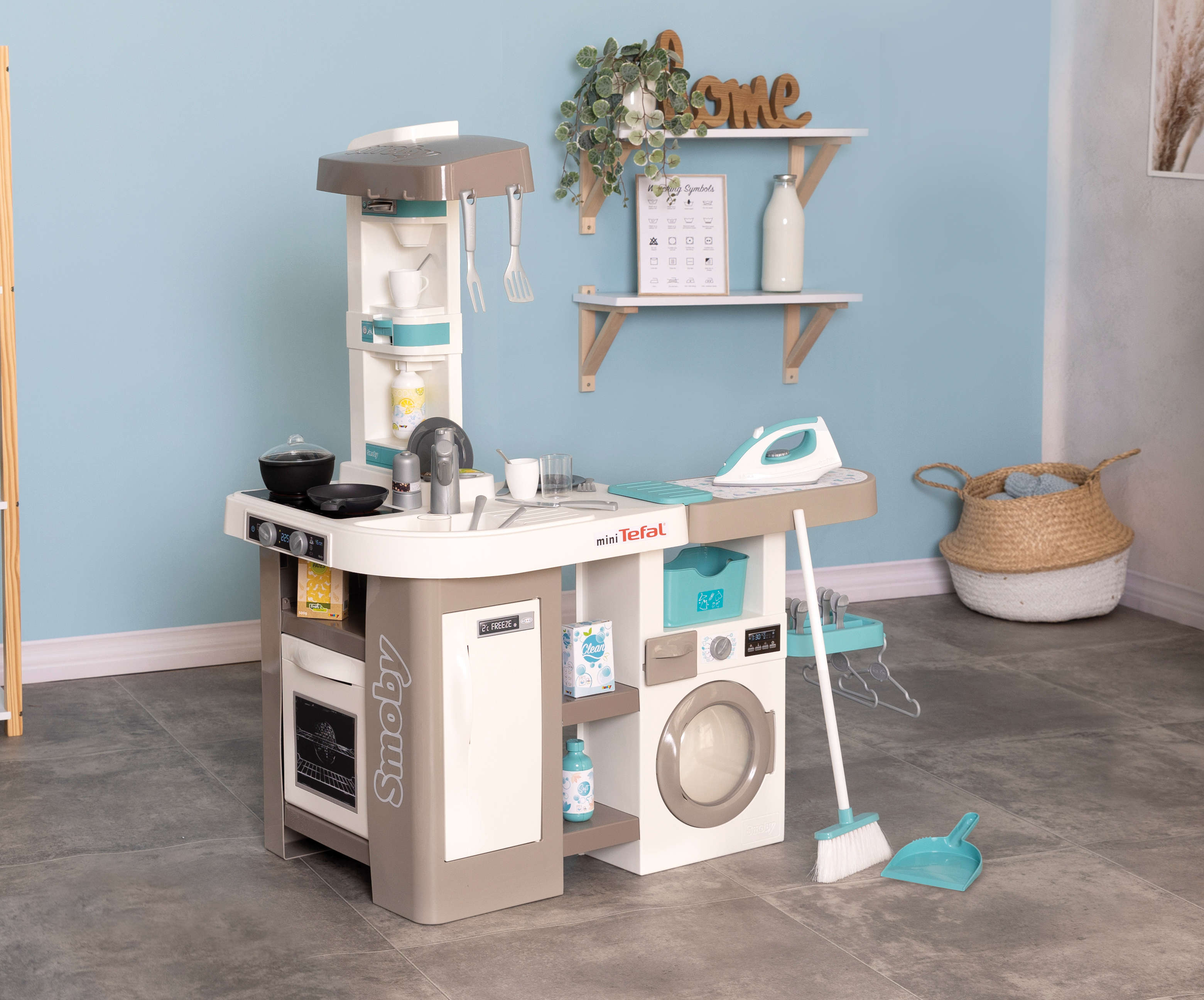Smoby Tefal Studio Küche mit Waschsalon