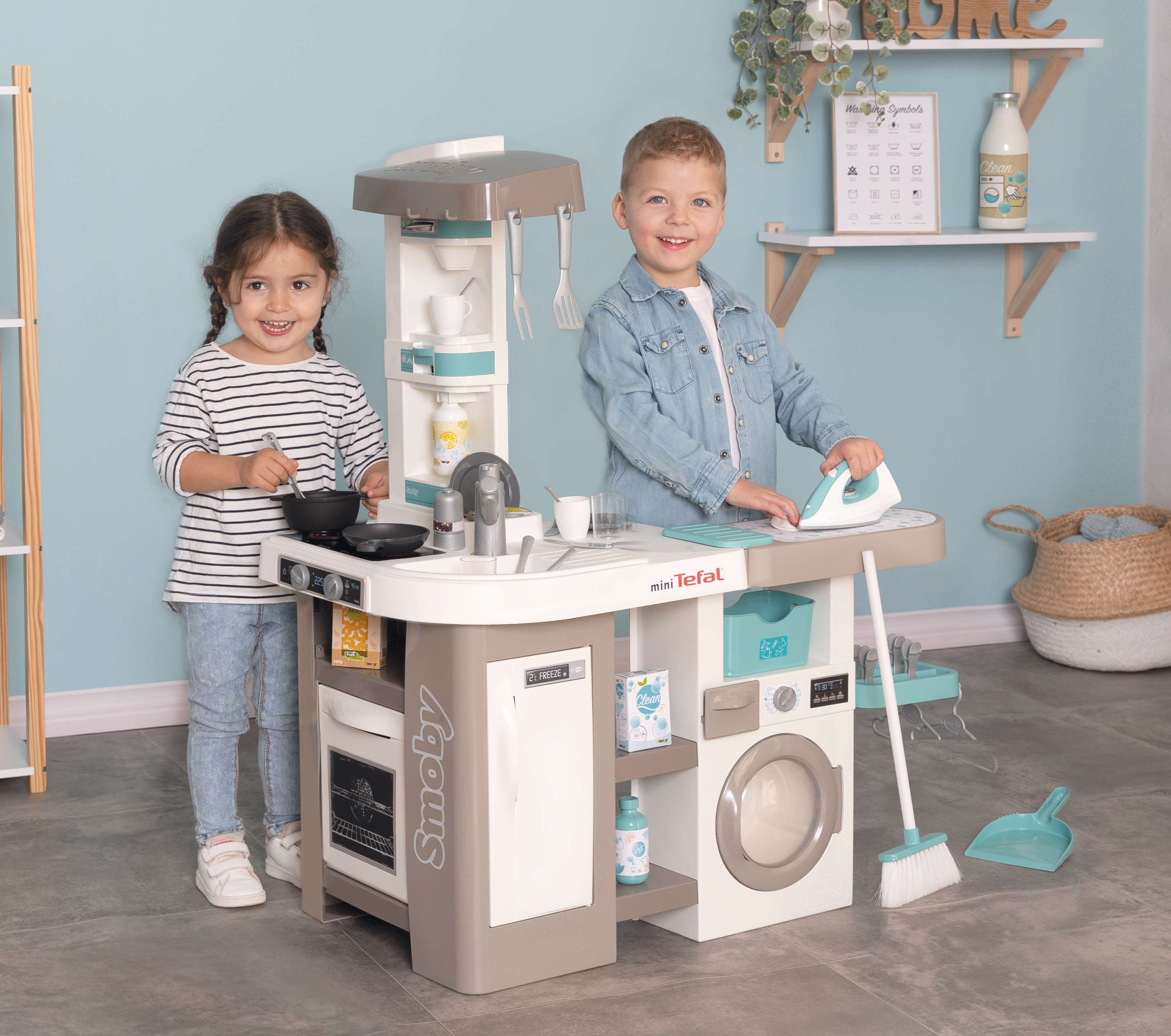 Smoby Tefal Studio Küche mit Waschsalon