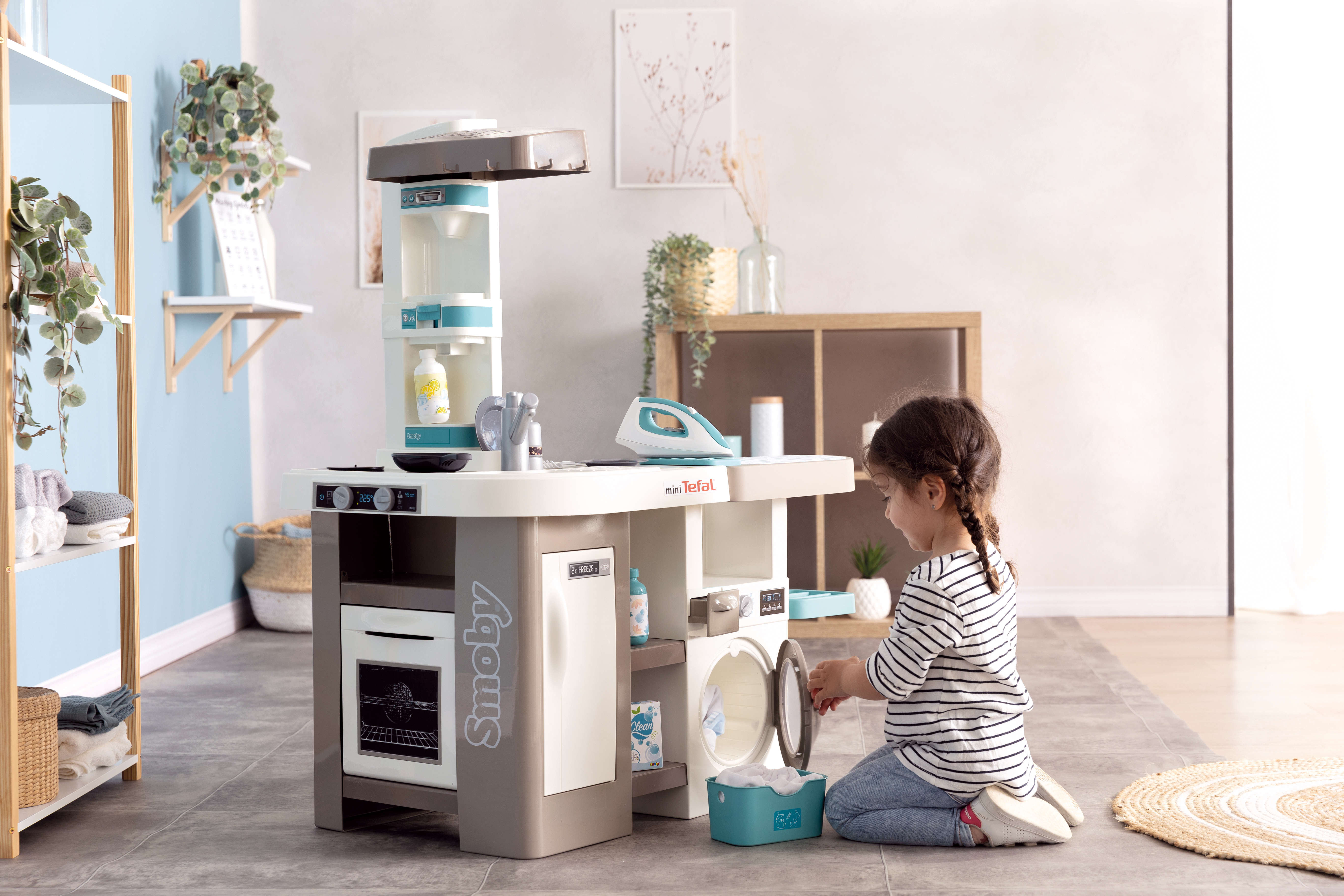 Smoby Tefal Studio Küche mit Waschsalon