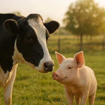 Rinder Schweinefutter Bubblenavibanner
