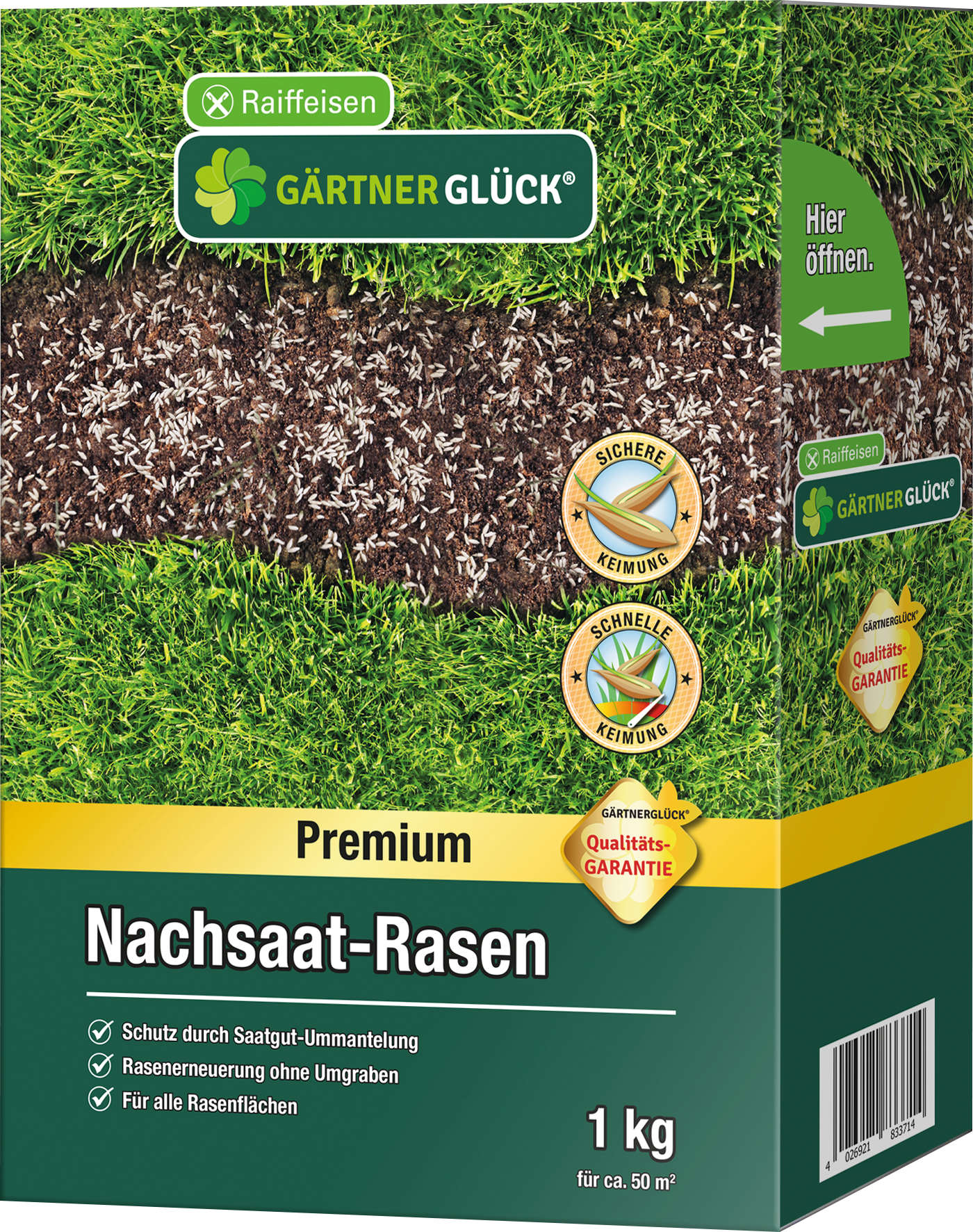 GÄRTNERGLÜCK PREMIUM Nachsaat-Rasen
