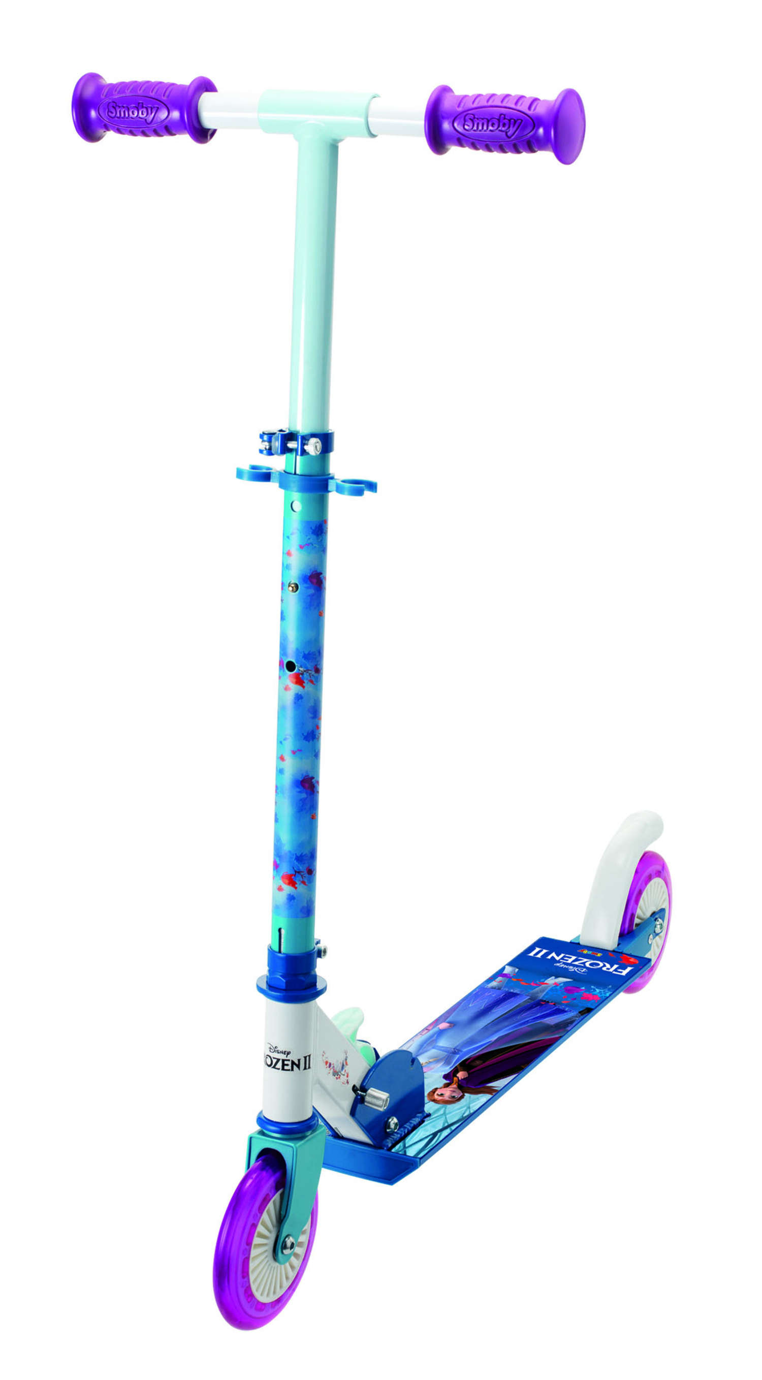 Smoby Faltbarer Kinder-Tretroller Die Eiskönigin mit Bremse