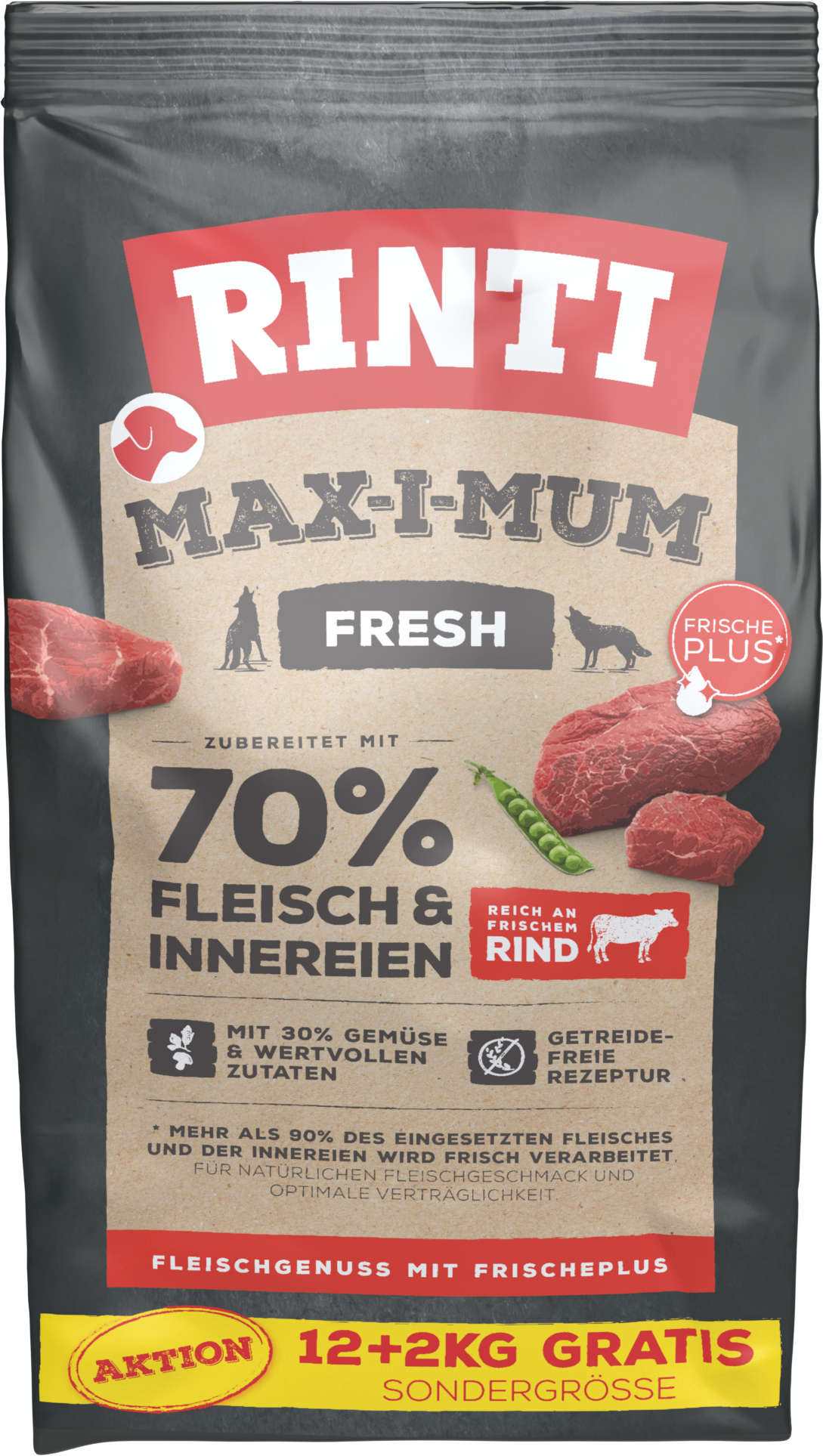 RINTI Hunde-Trockenfutter MAX-I-MUM Rind