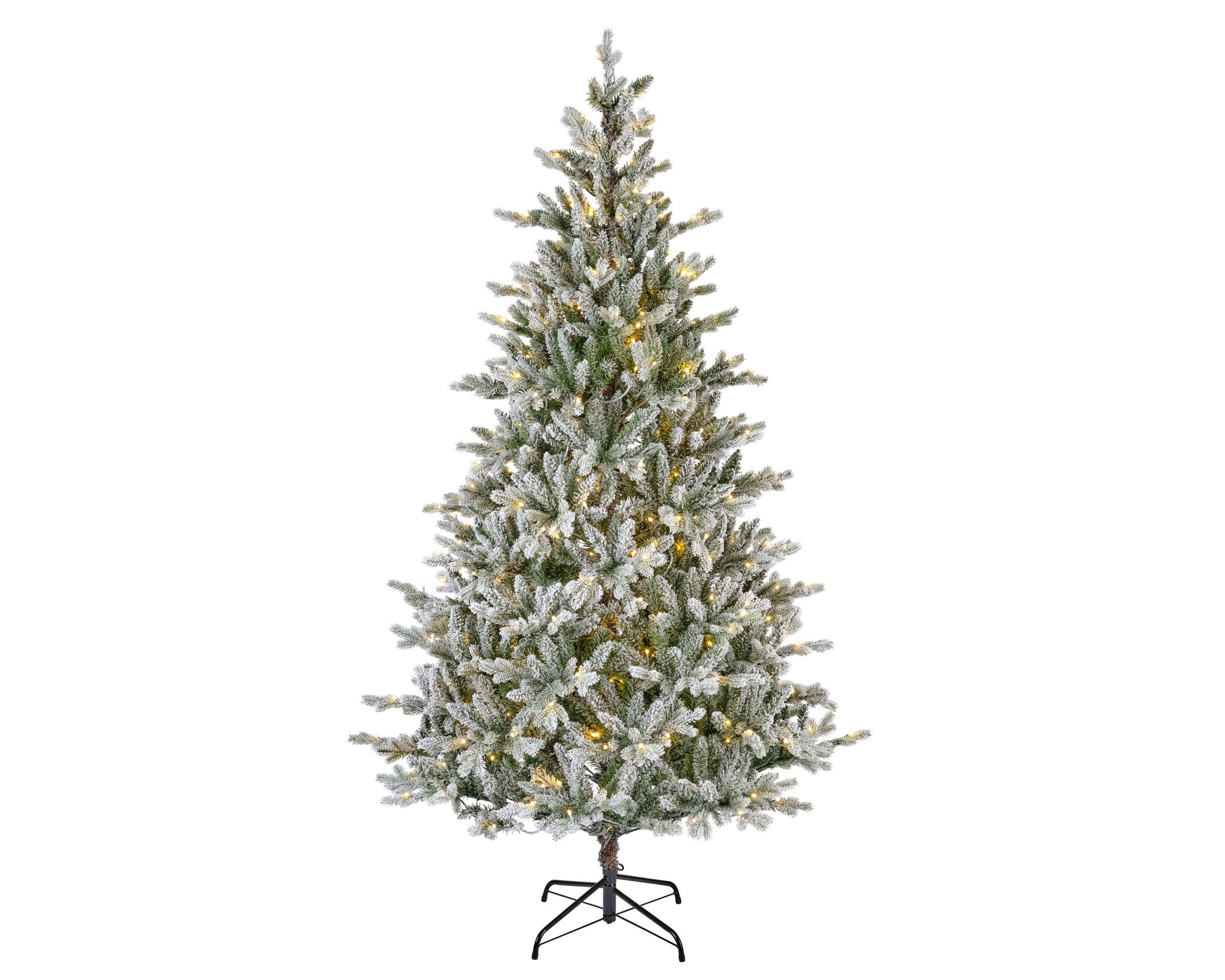 EVERLANDS Künstlicher Weihnachtsbaum Allison Kiefer beschneit LED